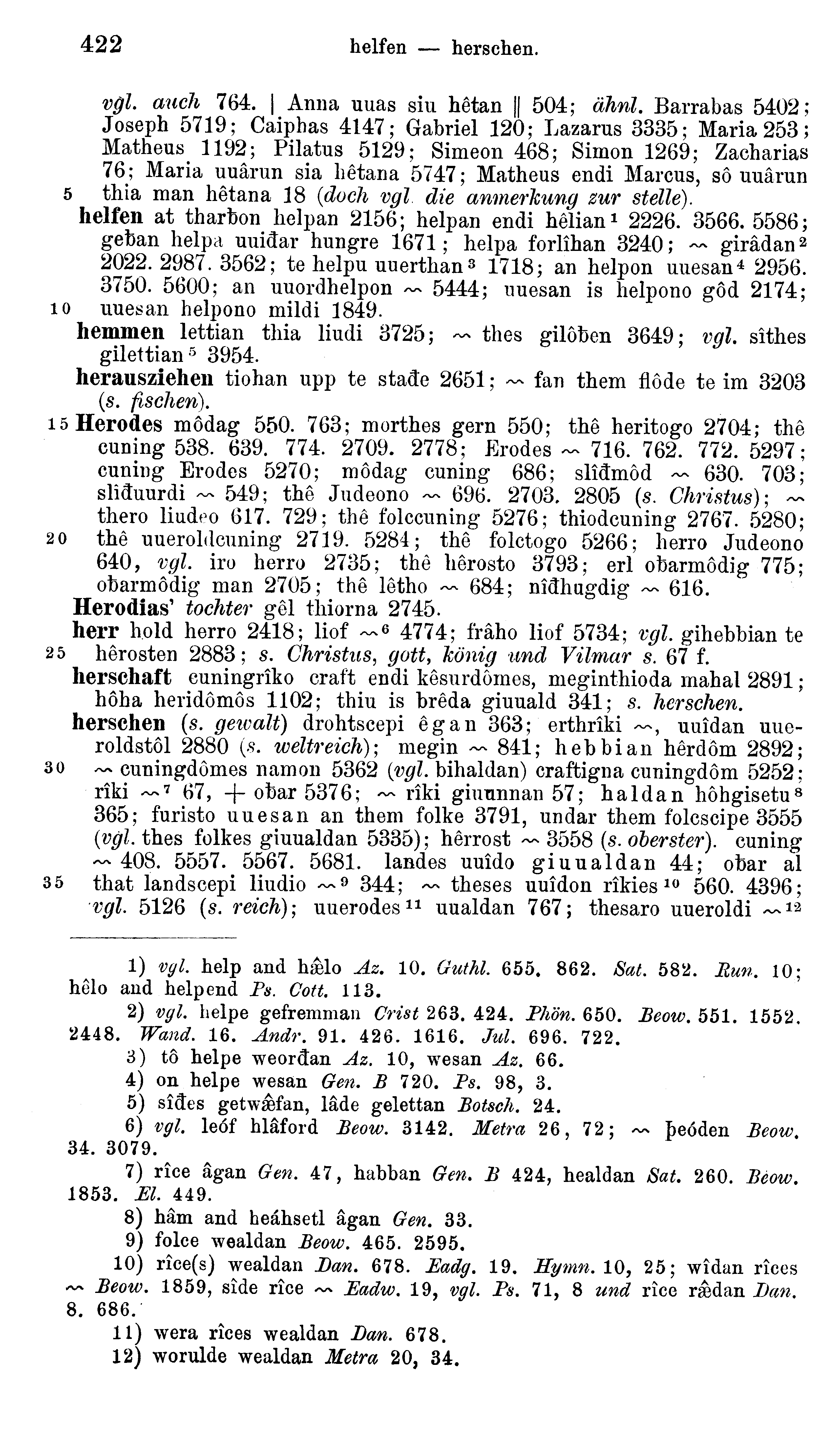 facsimile image (Sievers 1878, p. 422)