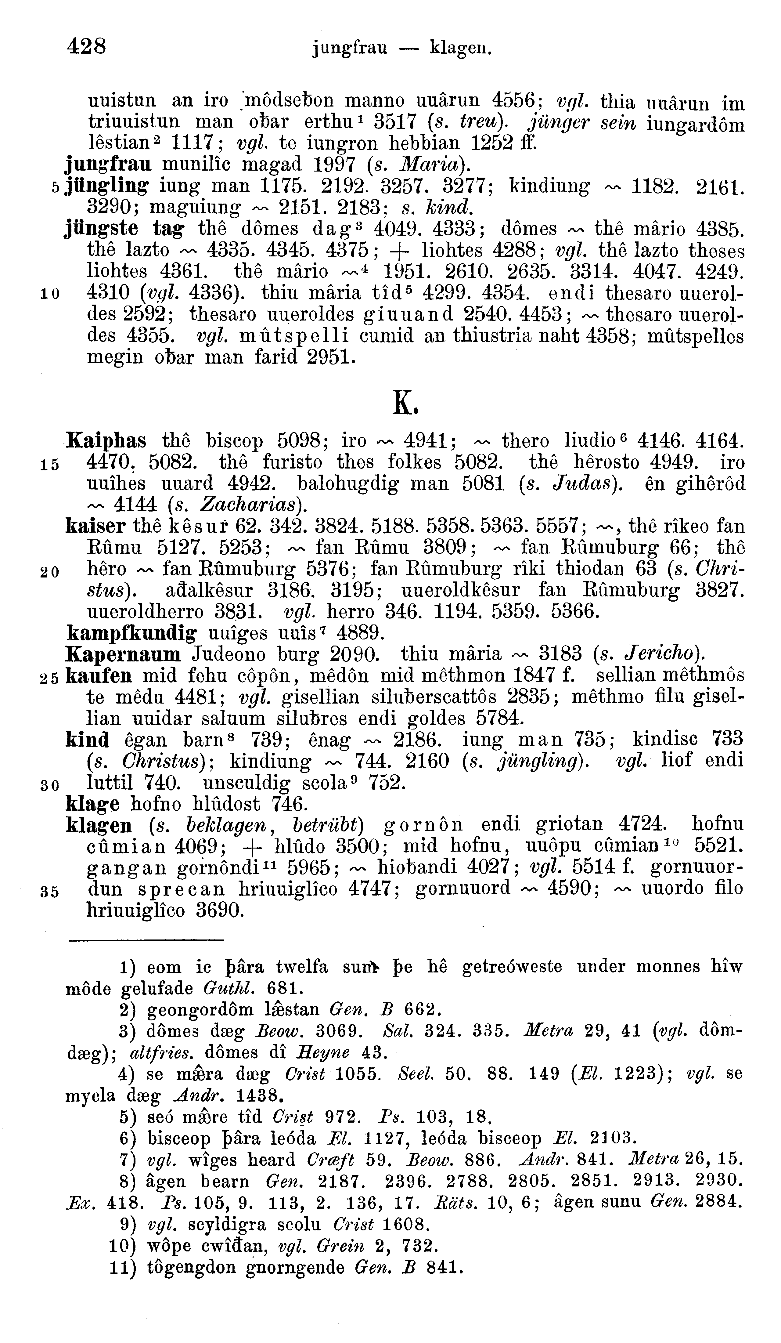 facsimile image (Sievers 1878, p. 428)