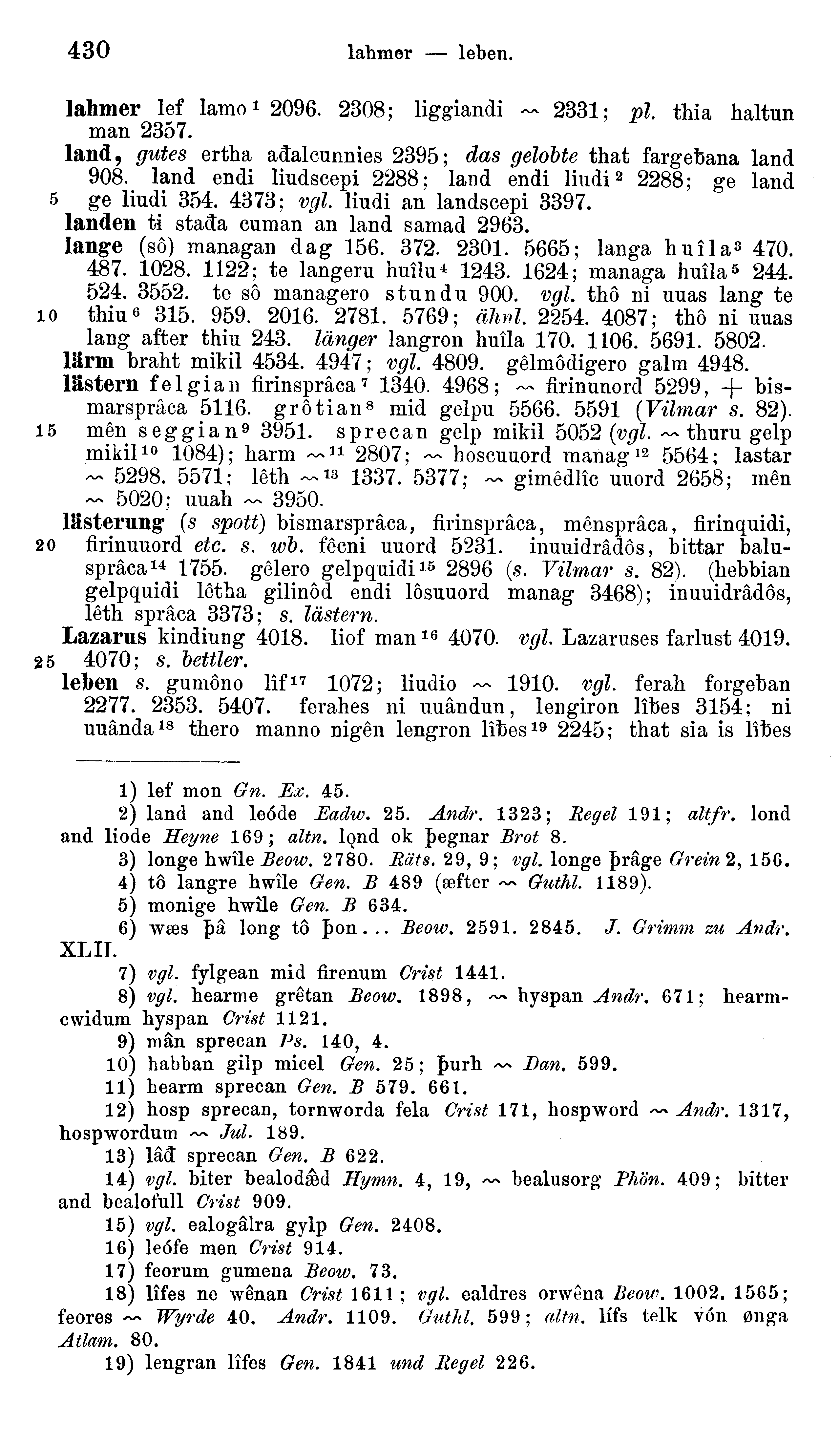 facsimile image (Sievers 1878, p. 430)