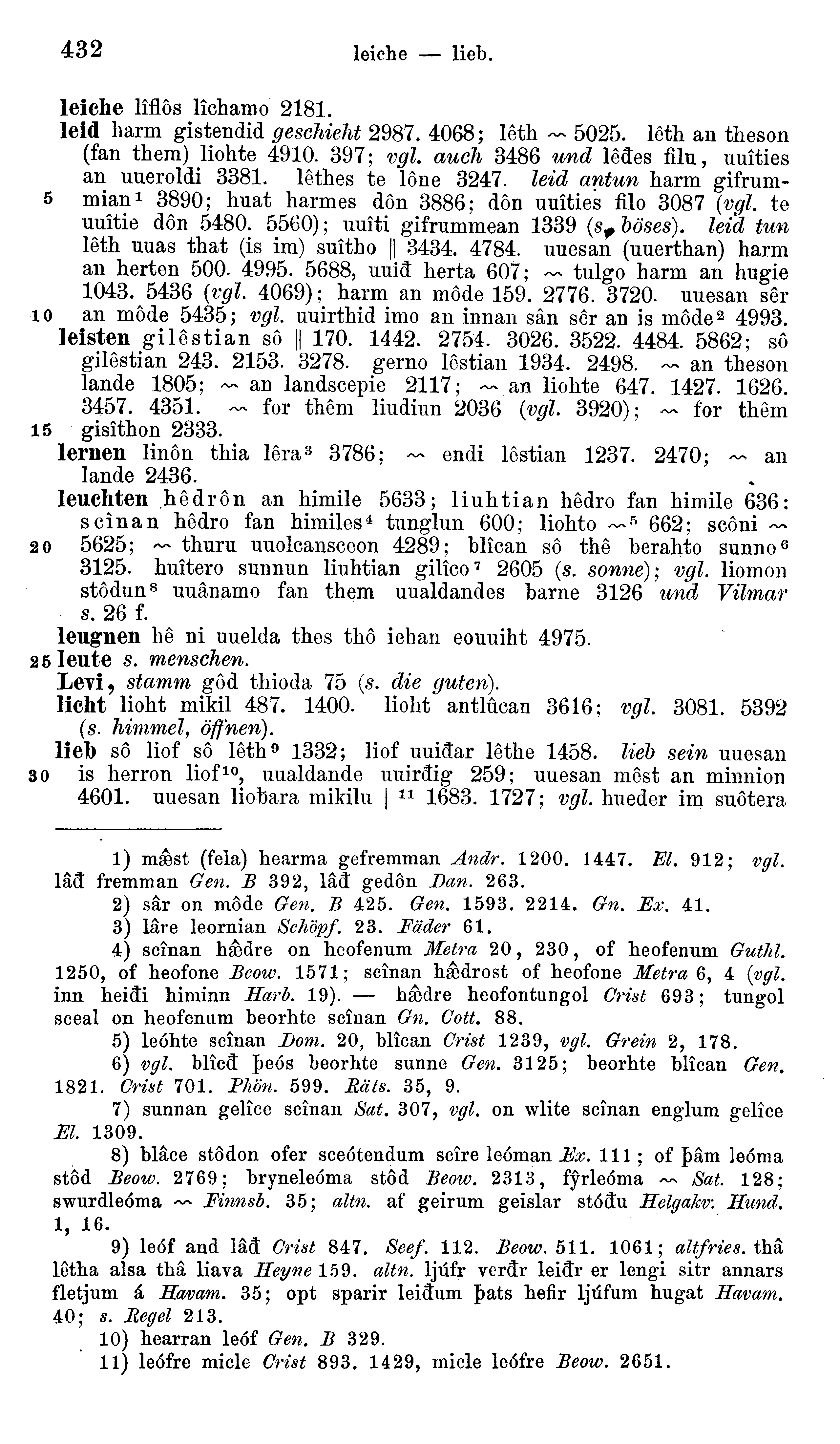 facsimile image (Sievers 1878, p. 432)