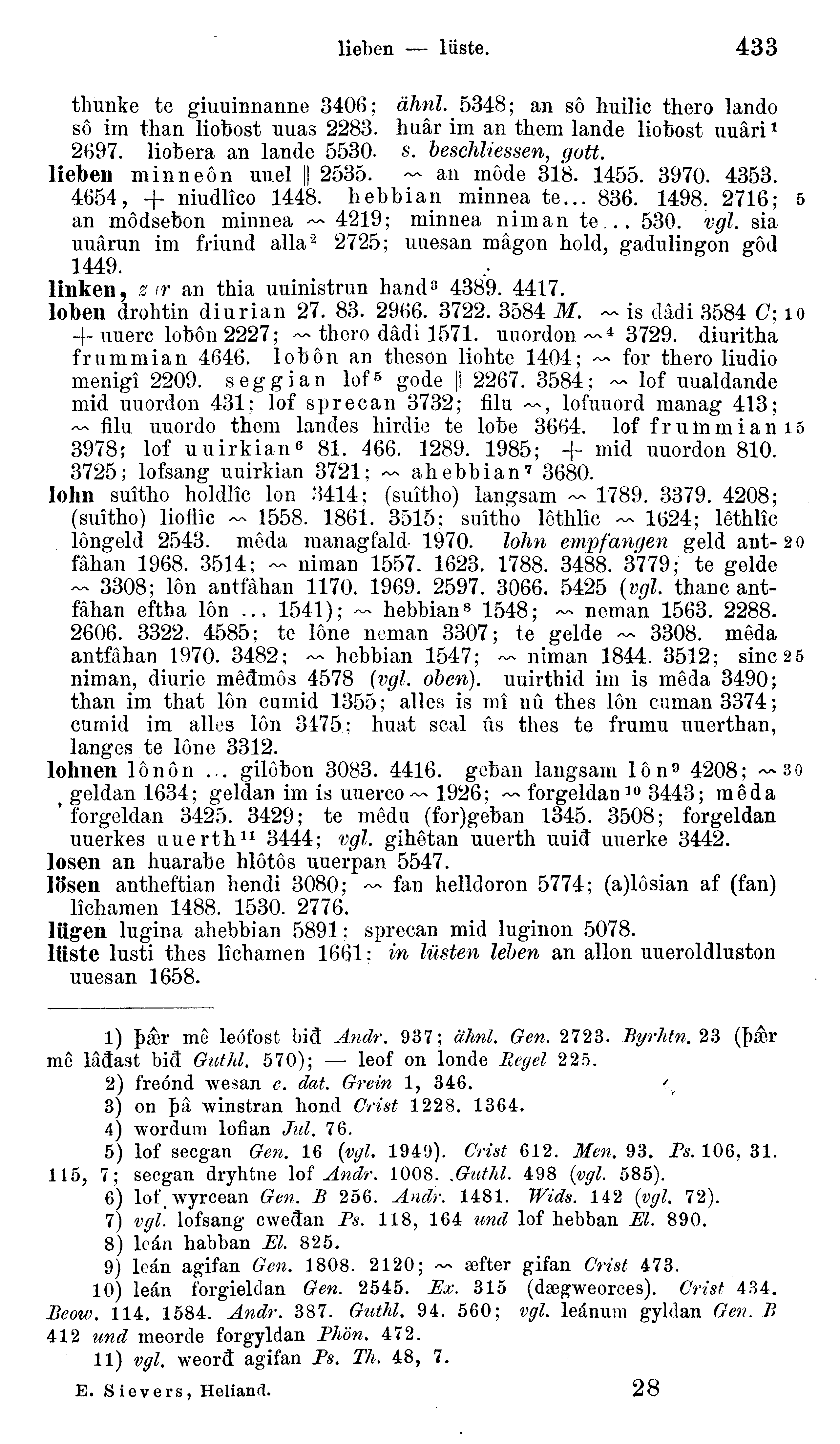 facsimile image (Sievers 1878, p. 433)