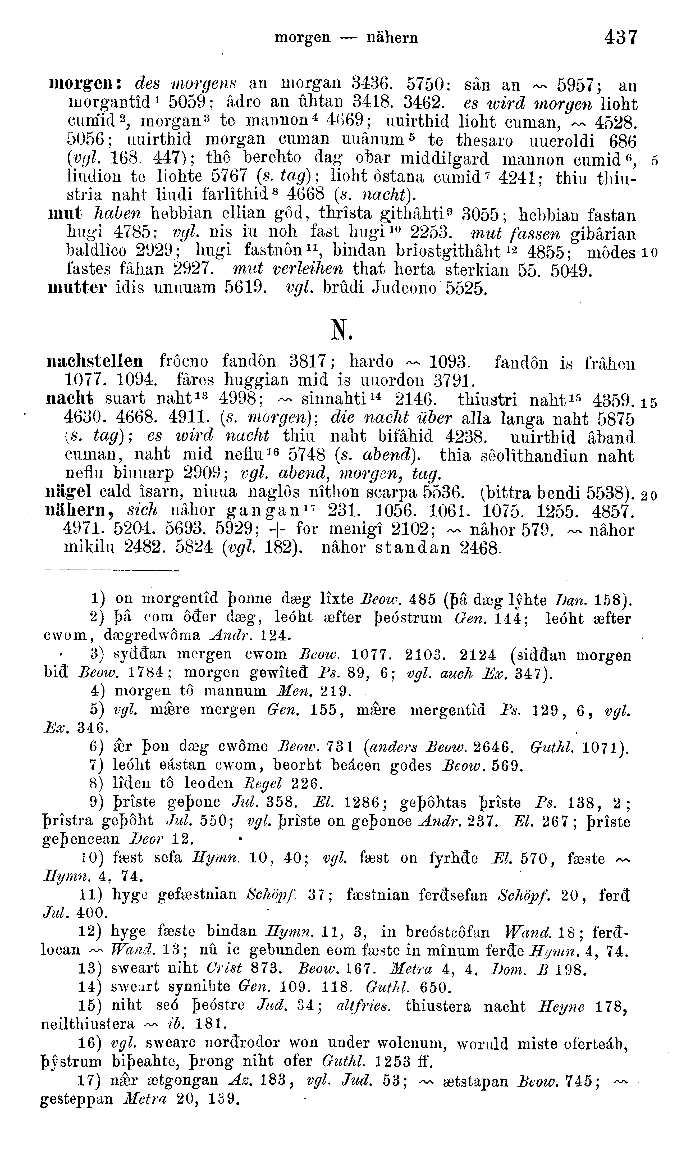 facsimile image (Sievers 1878, p. 437)
