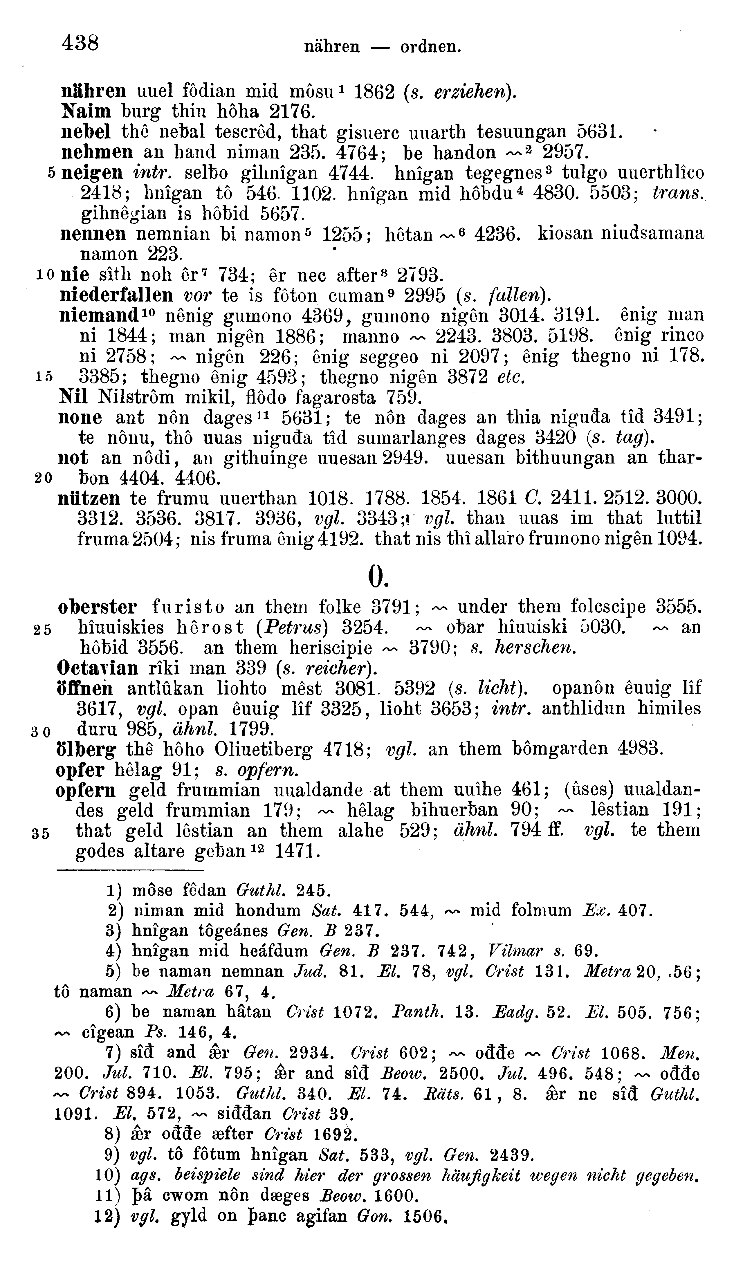 facsimile image (Sievers 1878, p. 438)