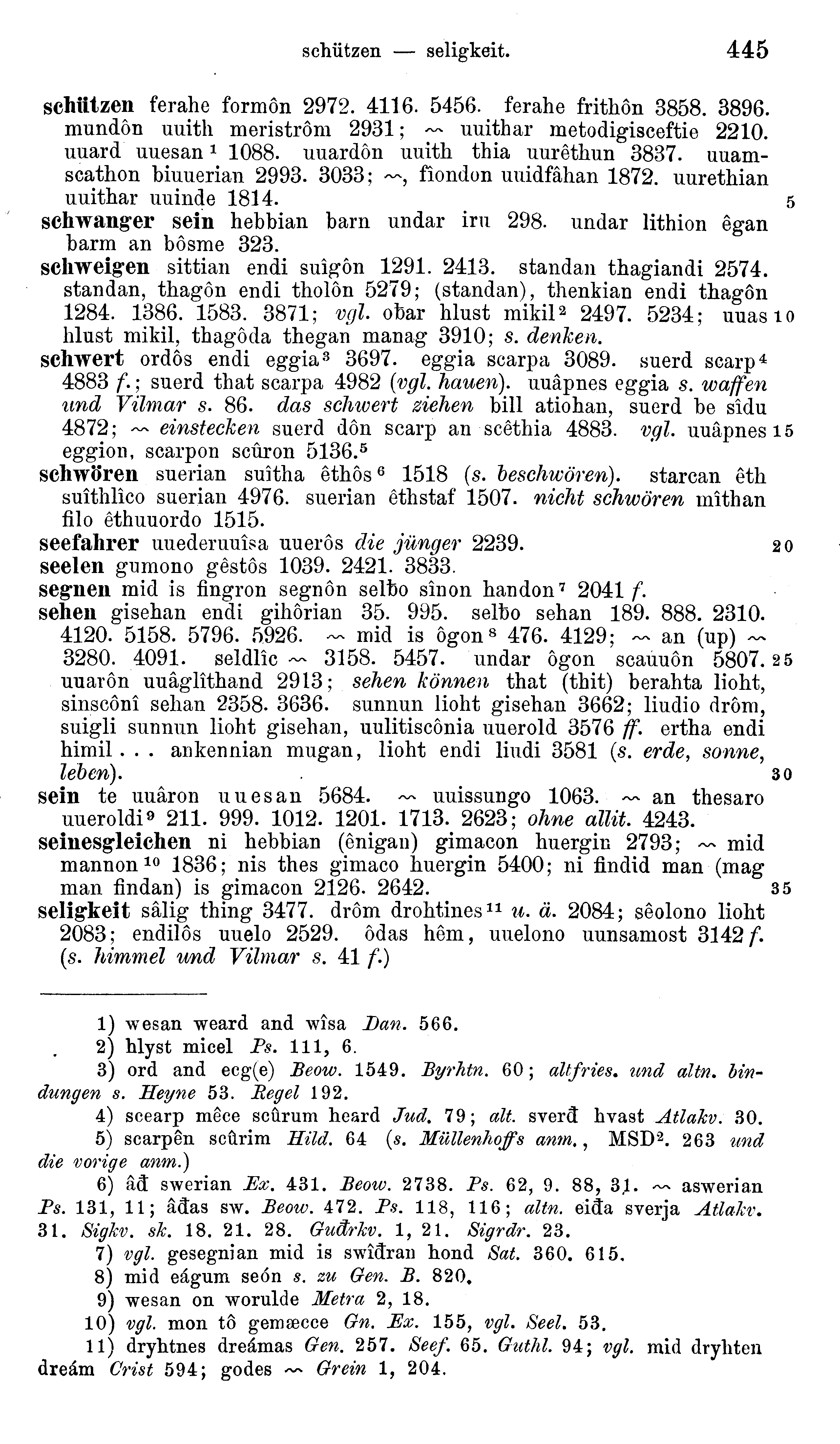 facsimile image (Sievers 1878, p. 445)