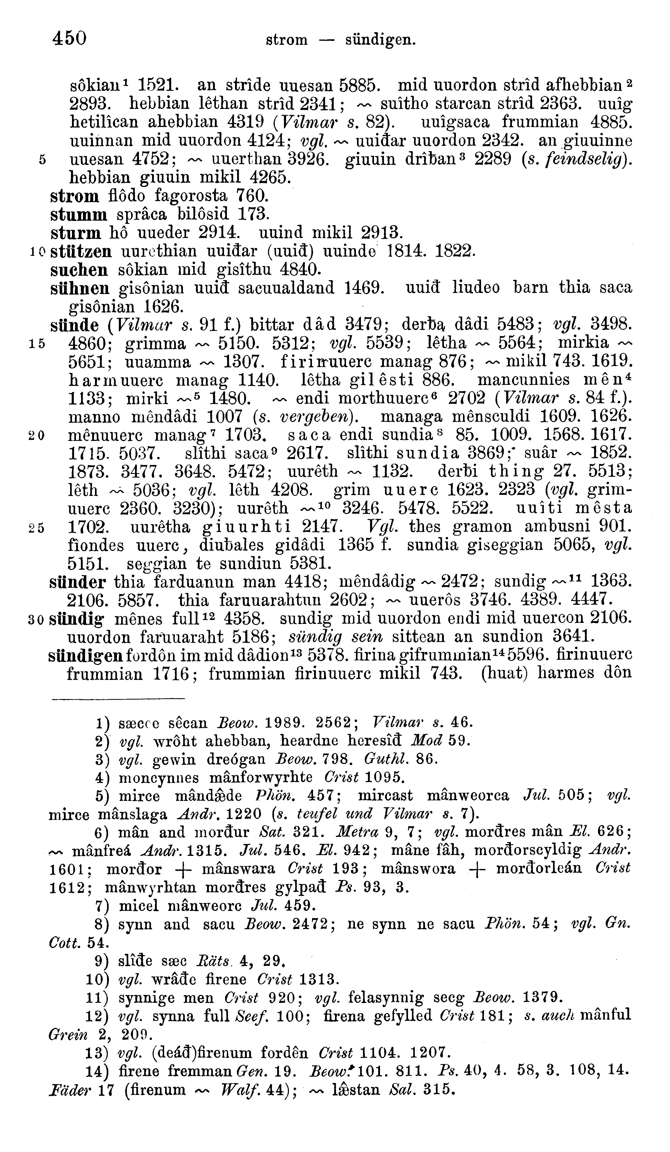 facsimile image (Sievers 1878, p. 450)