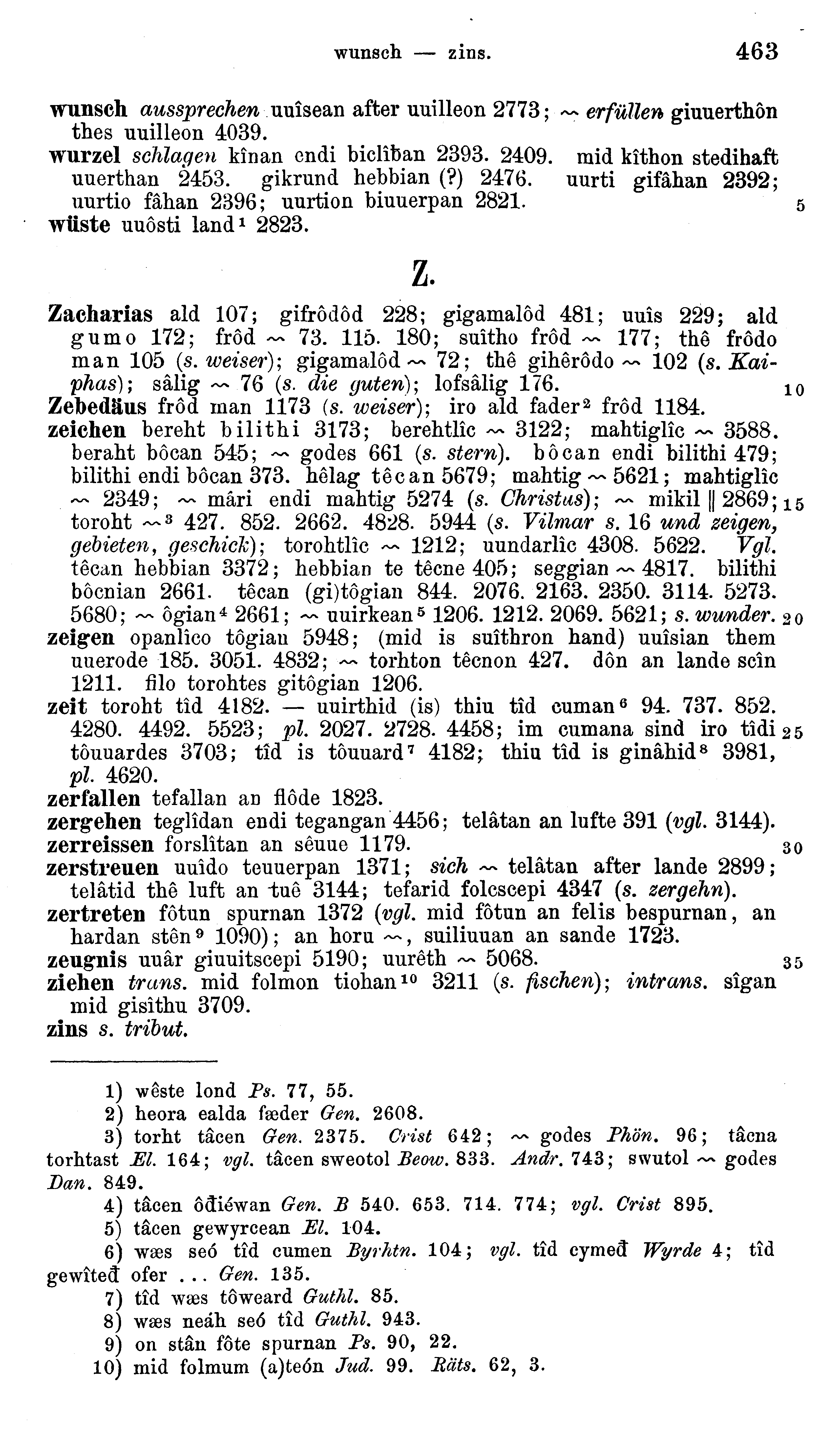 facsimile image (Sievers 1878, p. 463)