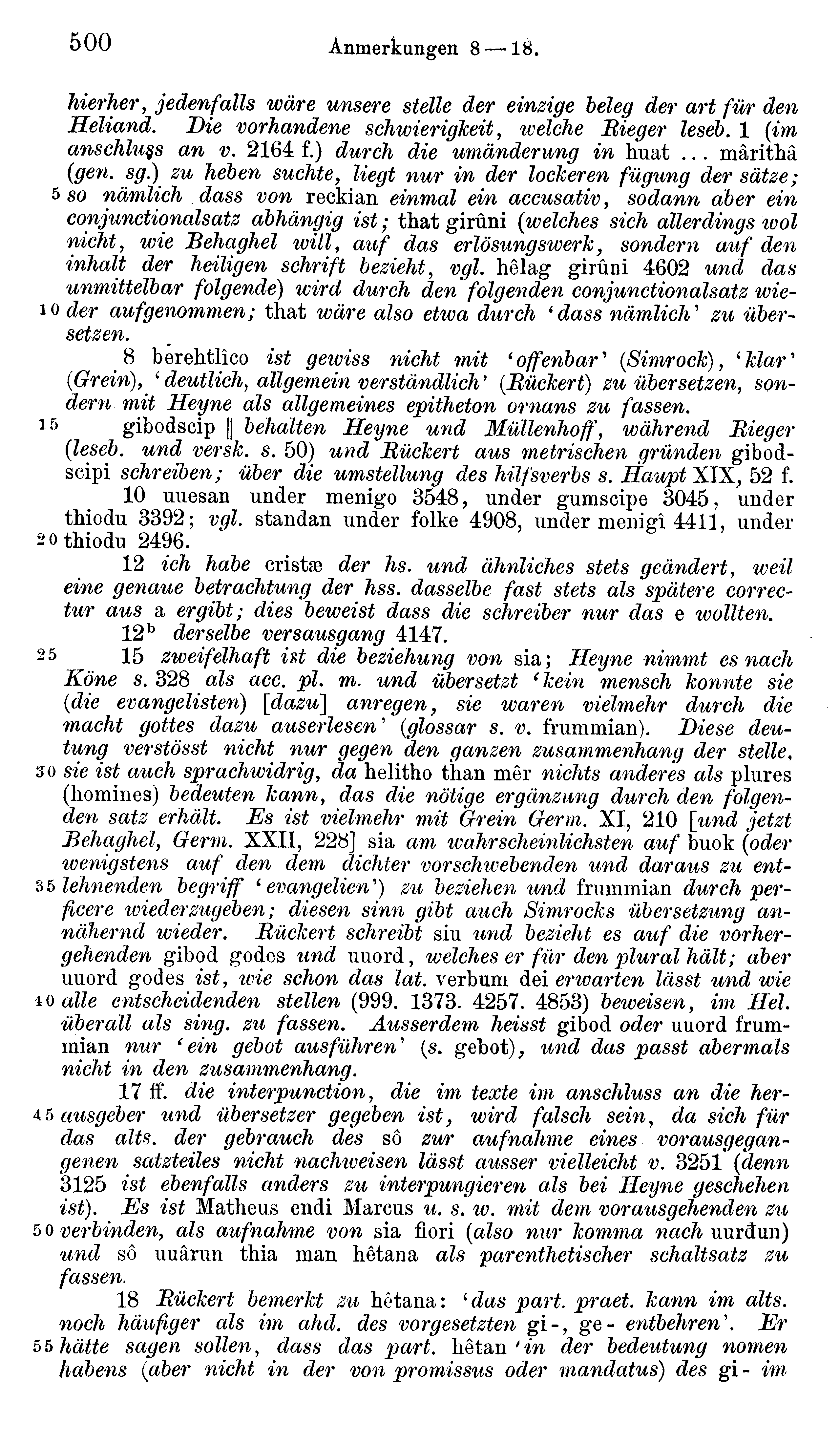 facsimile image (Sievers 1878, p. 500)