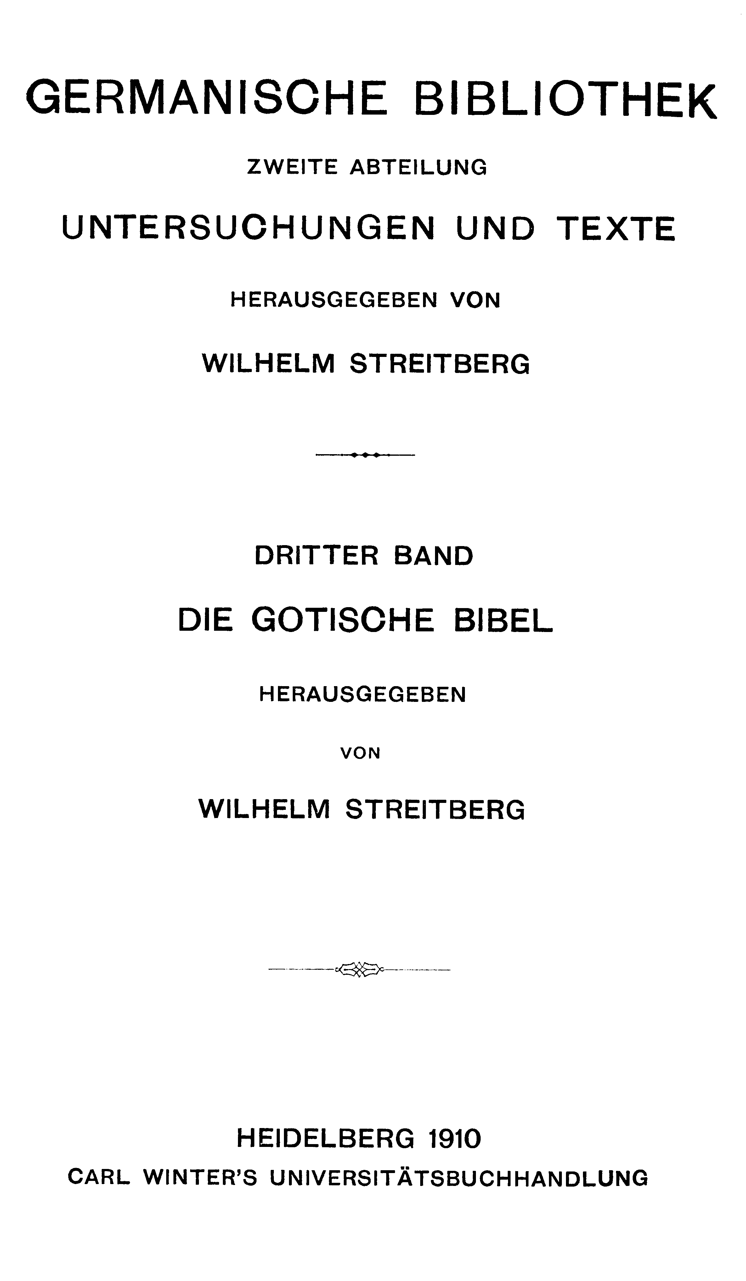 facsimile image (Streitberg 1910, p. ii)