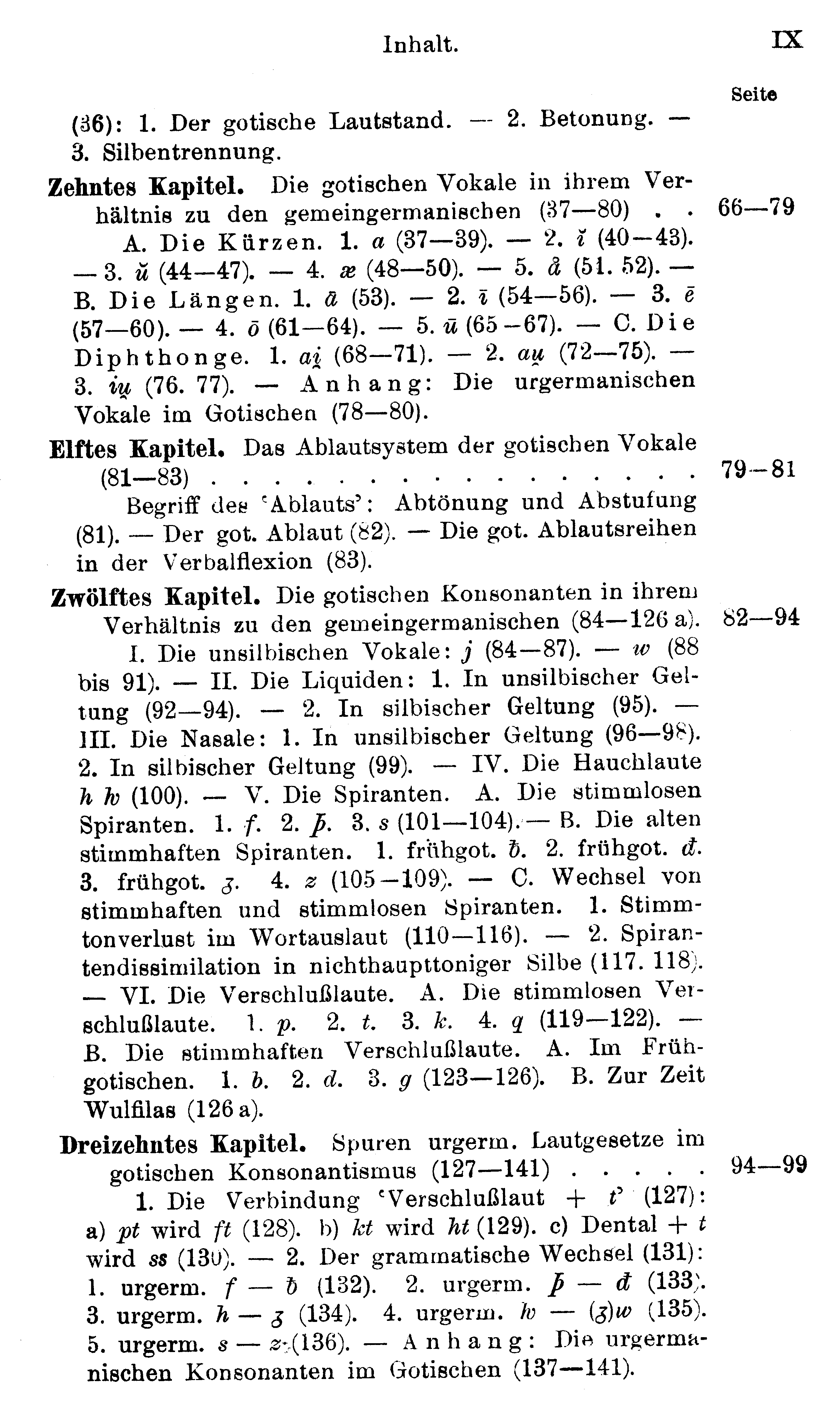 facsimile image (Streitberg 1920, p. ix)