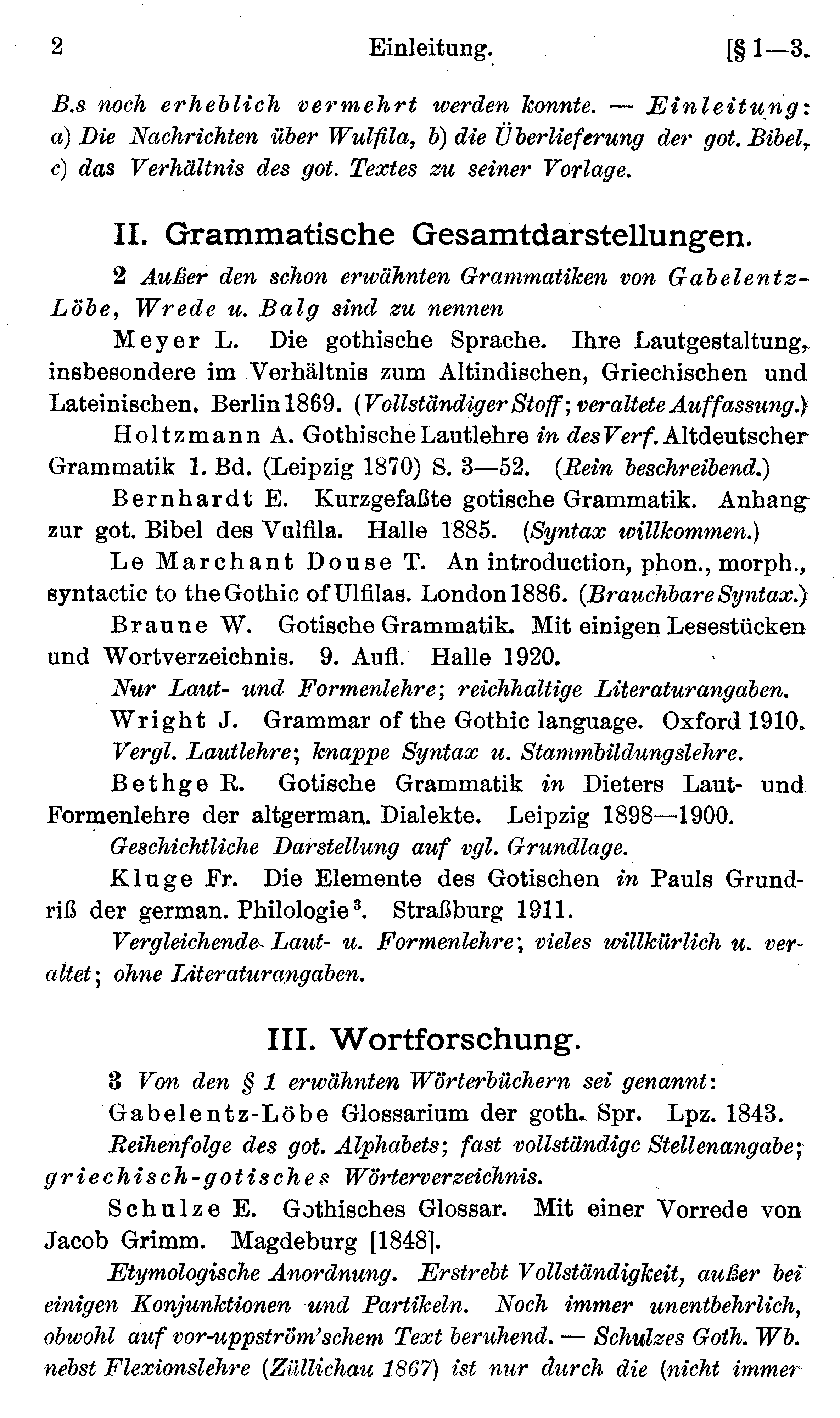 facsimile image (Streitberg 1920, p. 2)