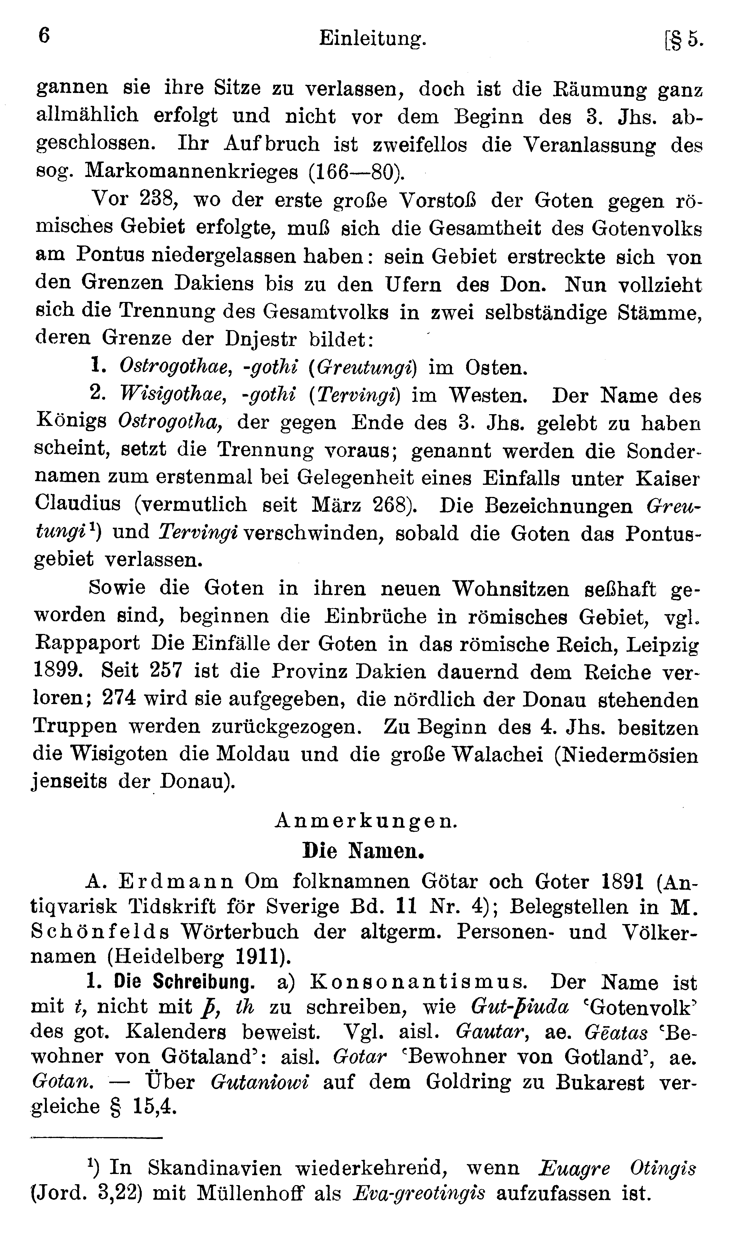 facsimile image (Streitberg 1920, p. 6)