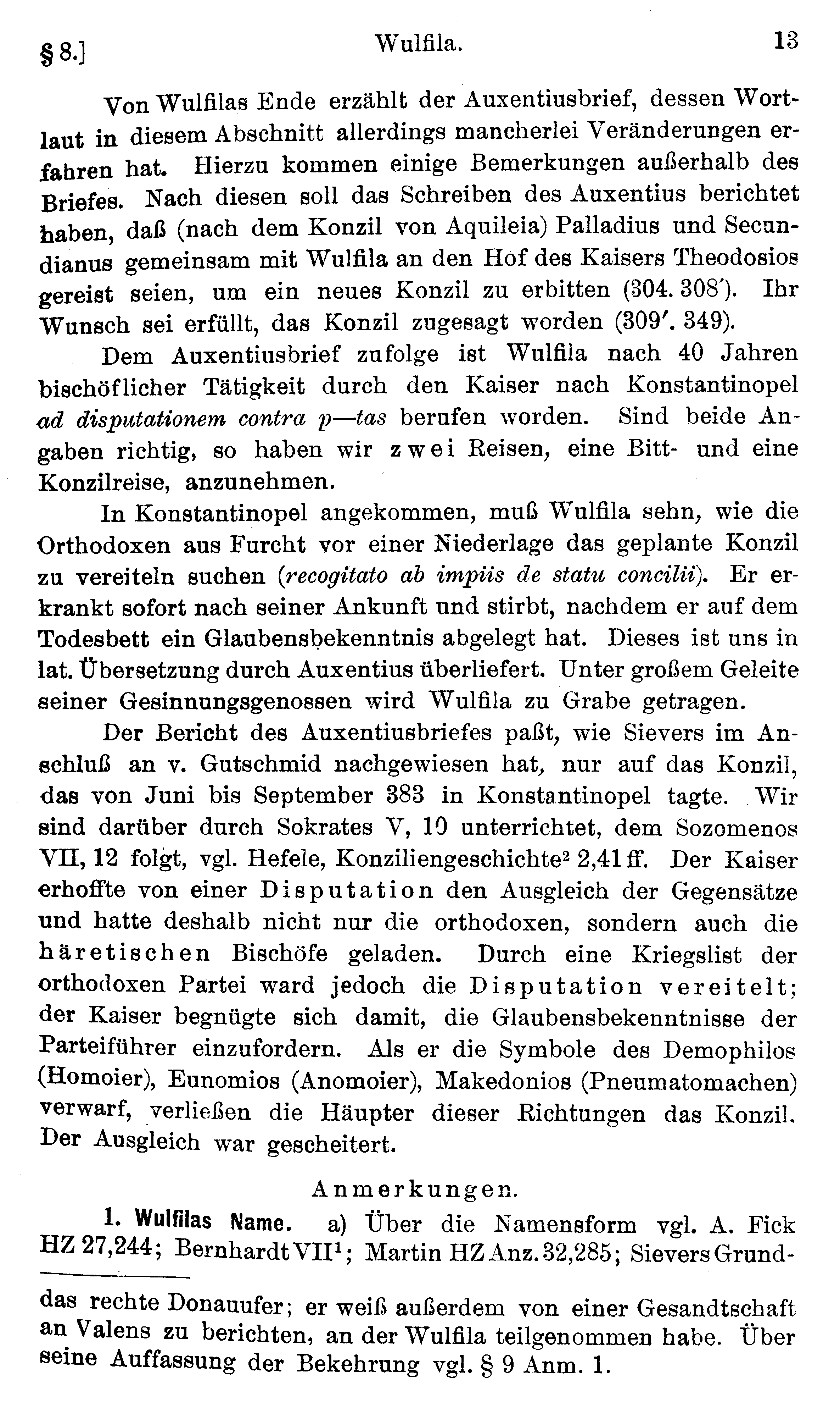facsimile image (Streitberg 1920, p. 13)