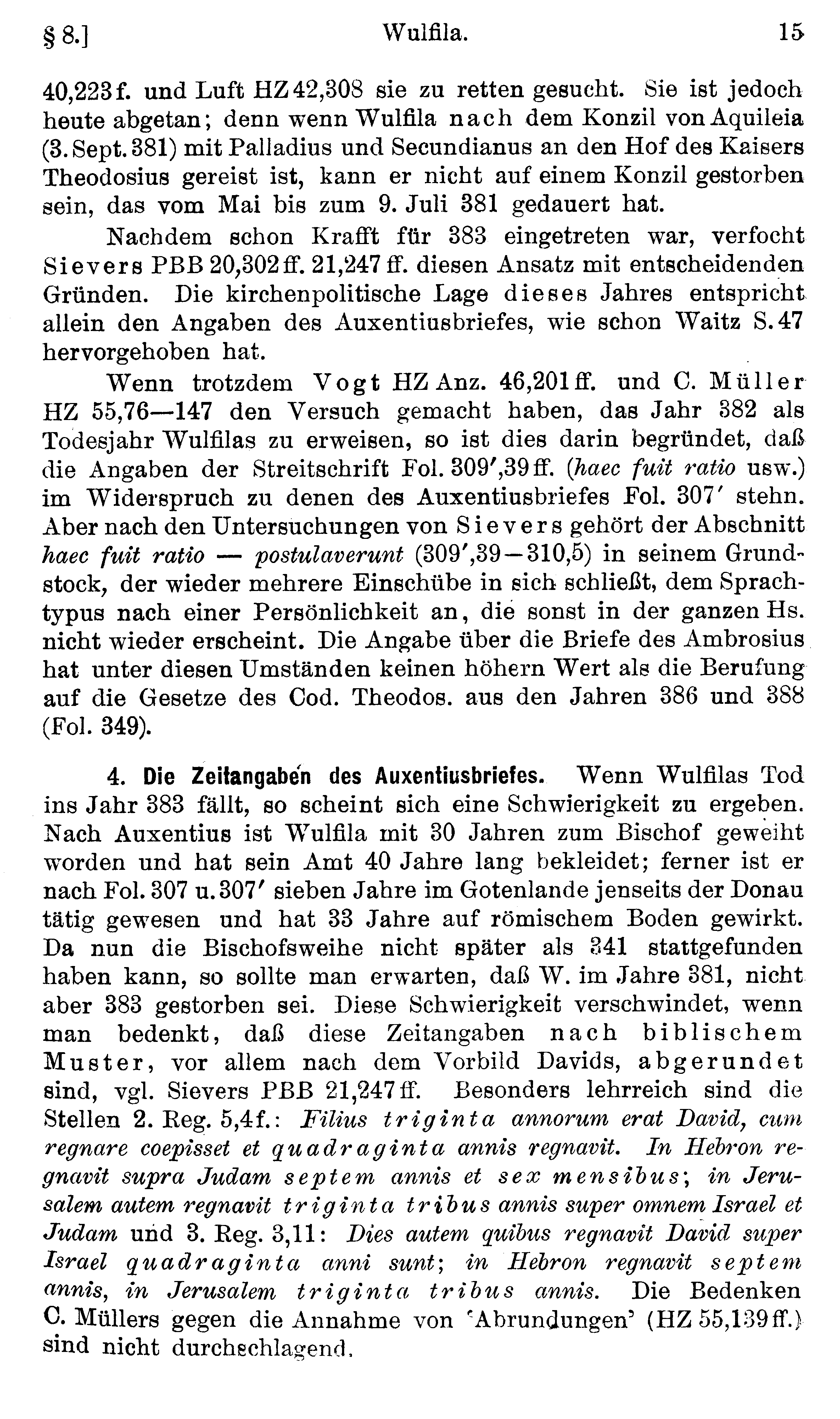 facsimile image (Streitberg 1920, p. 15)