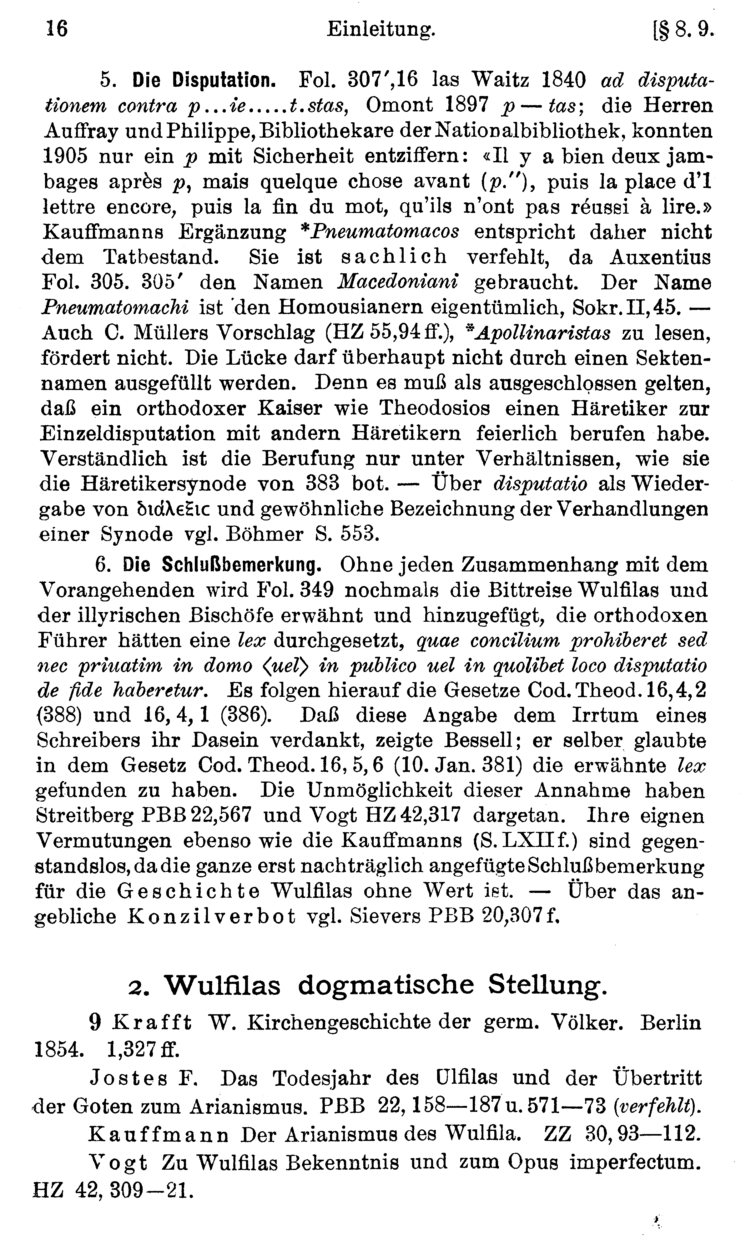 facsimile image (Streitberg 1920, p. 16)