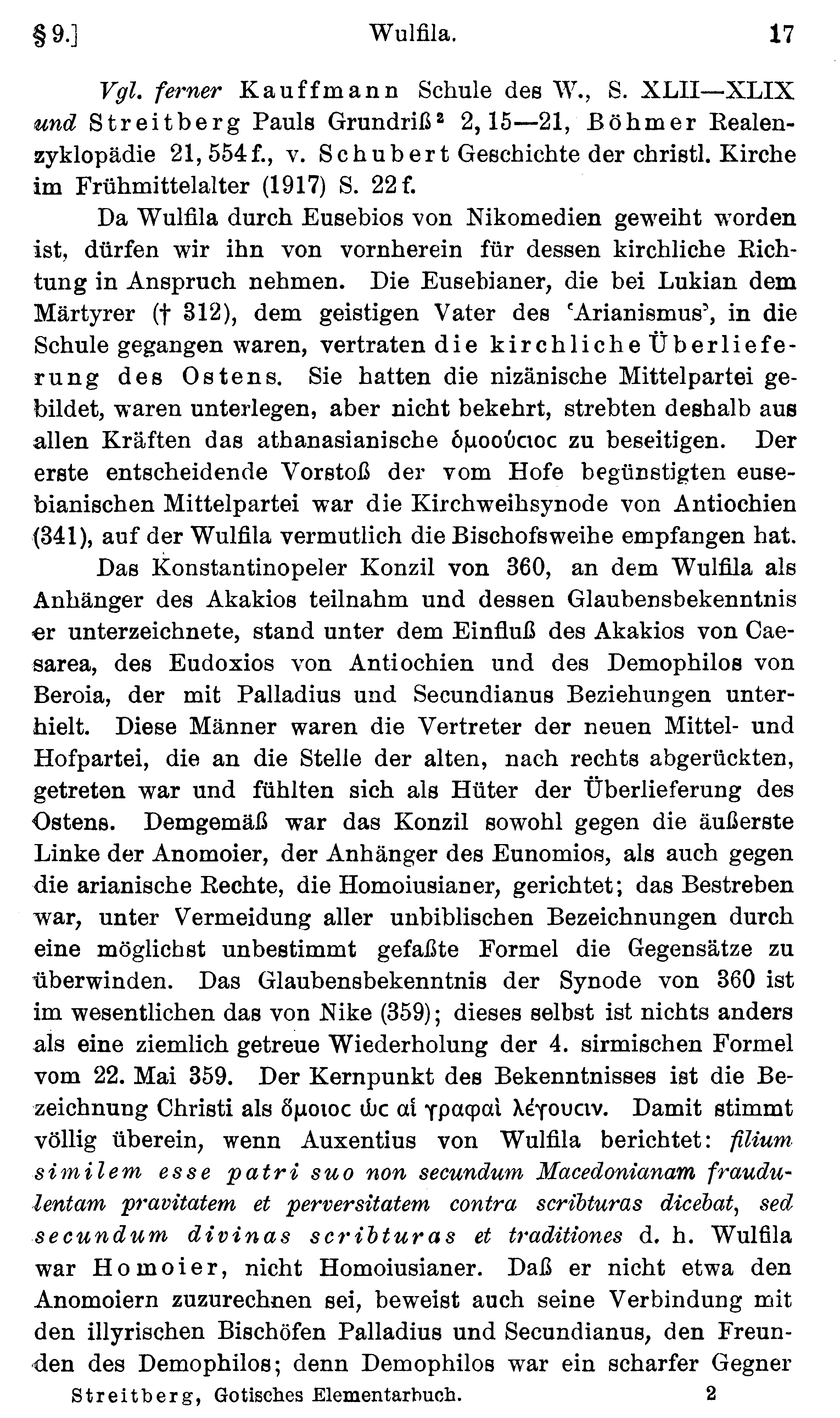 facsimile image (Streitberg 1920, p. 17)