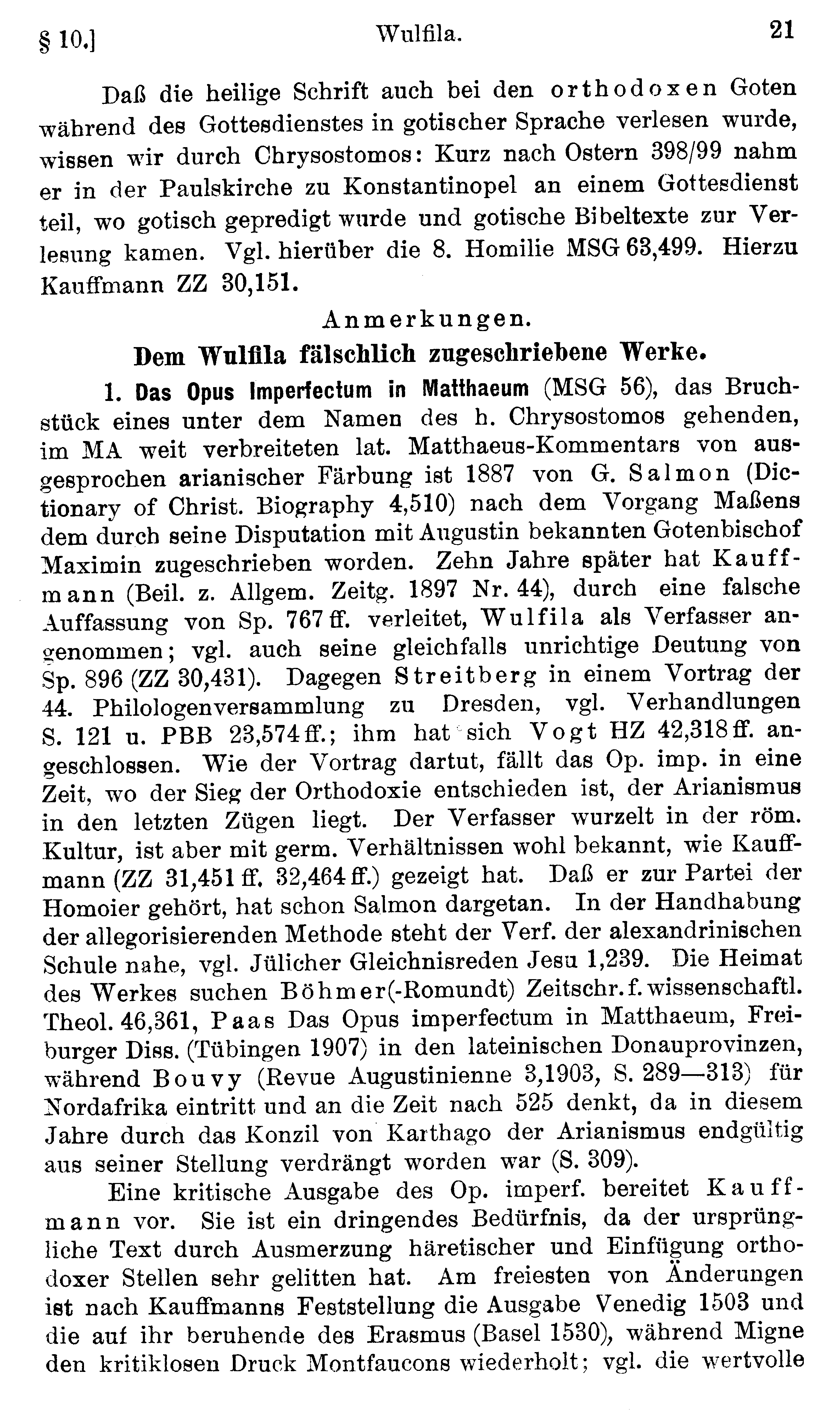 facsimile image (Streitberg 1920, p. 21)