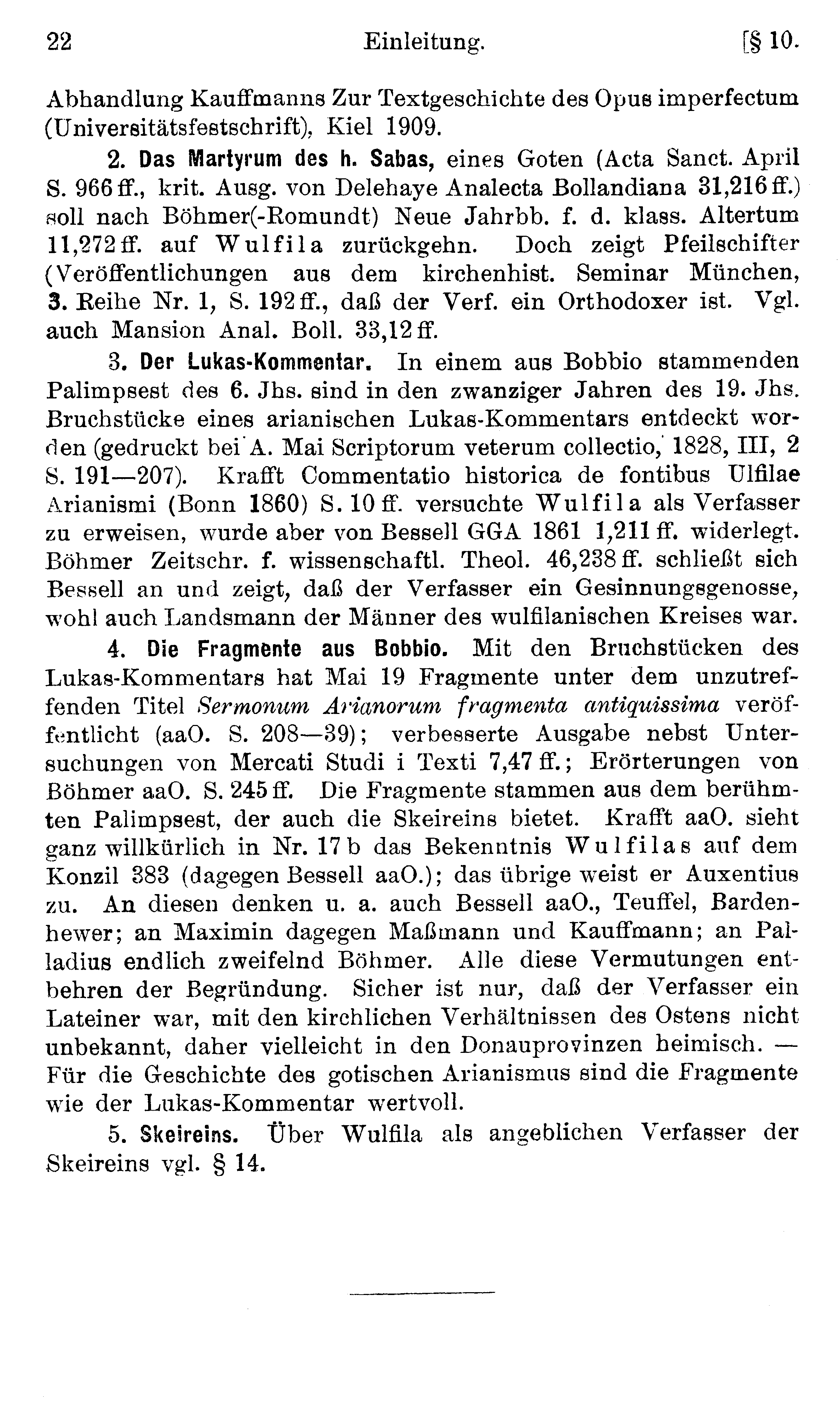 facsimile image (Streitberg 1920, p. 22)