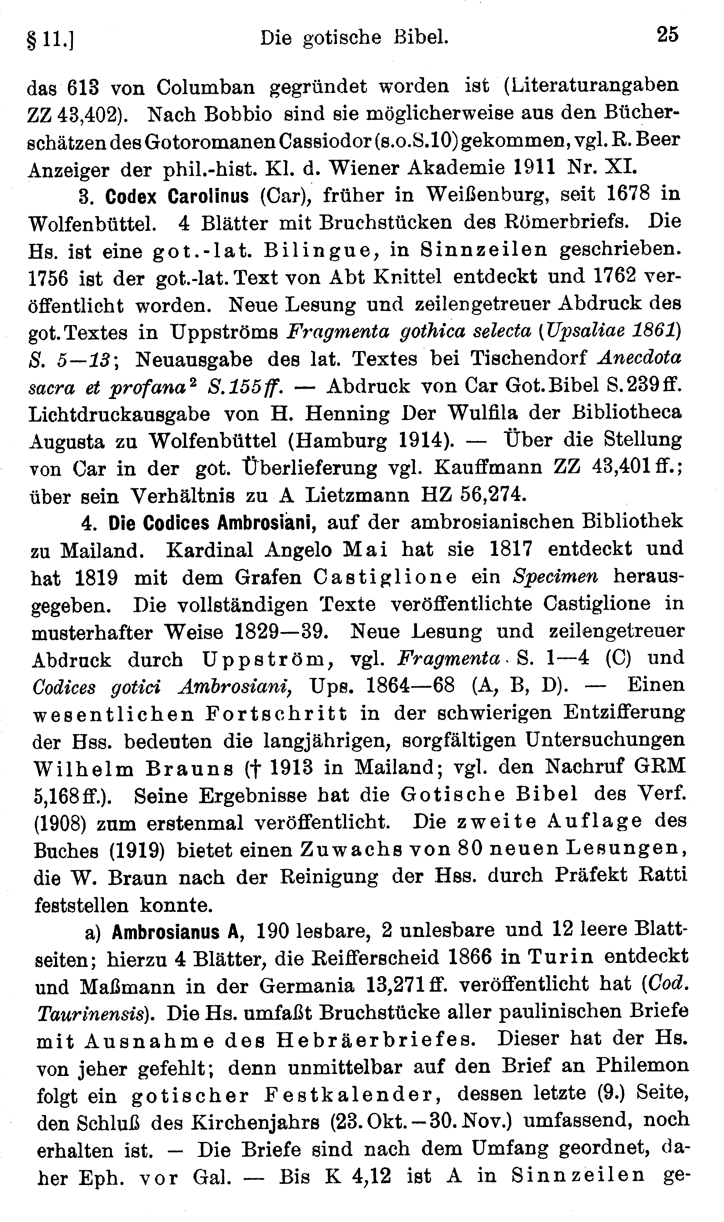 facsimile image (Streitberg 1920, p. 25)