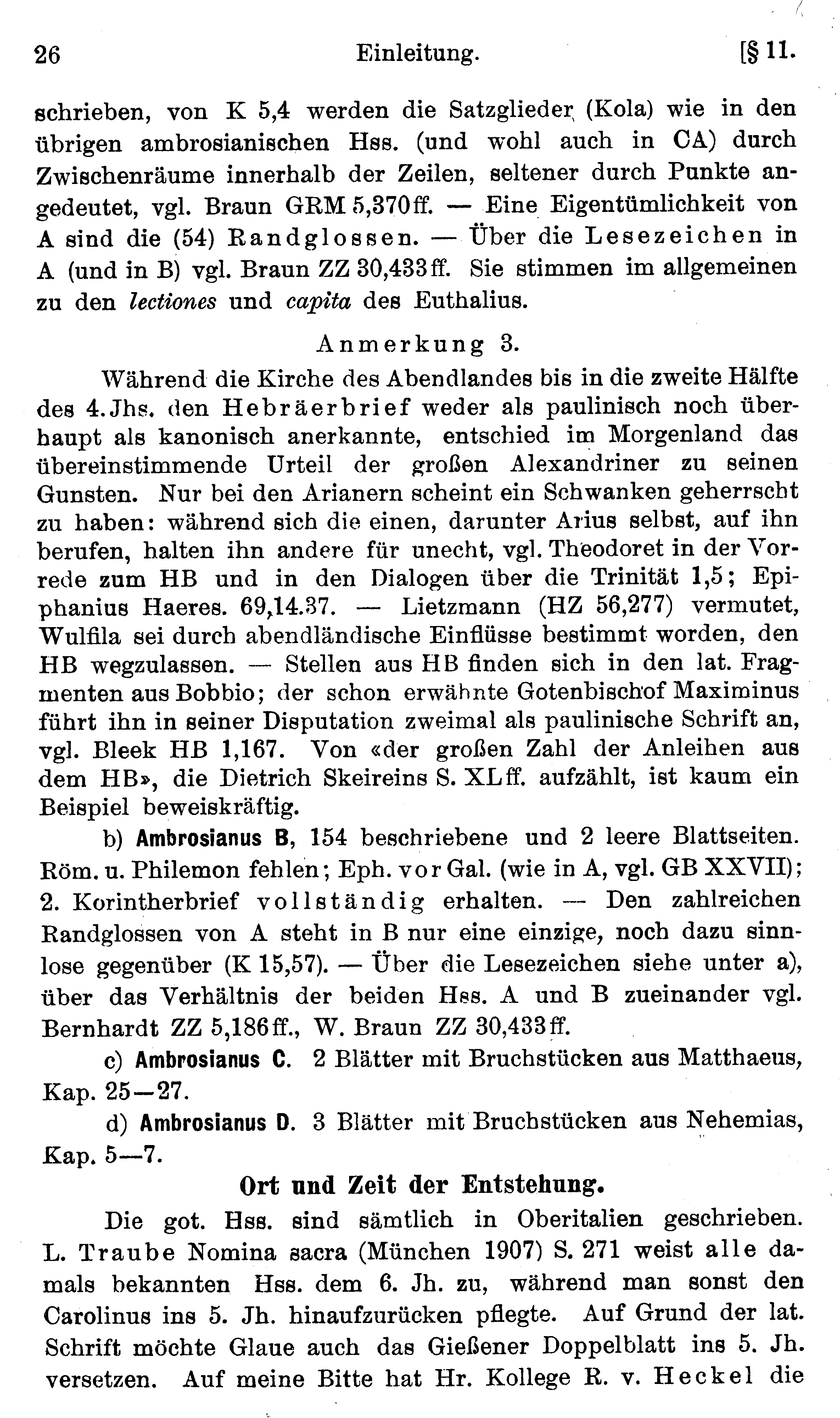 facsimile image (Streitberg 1920, p. 26)