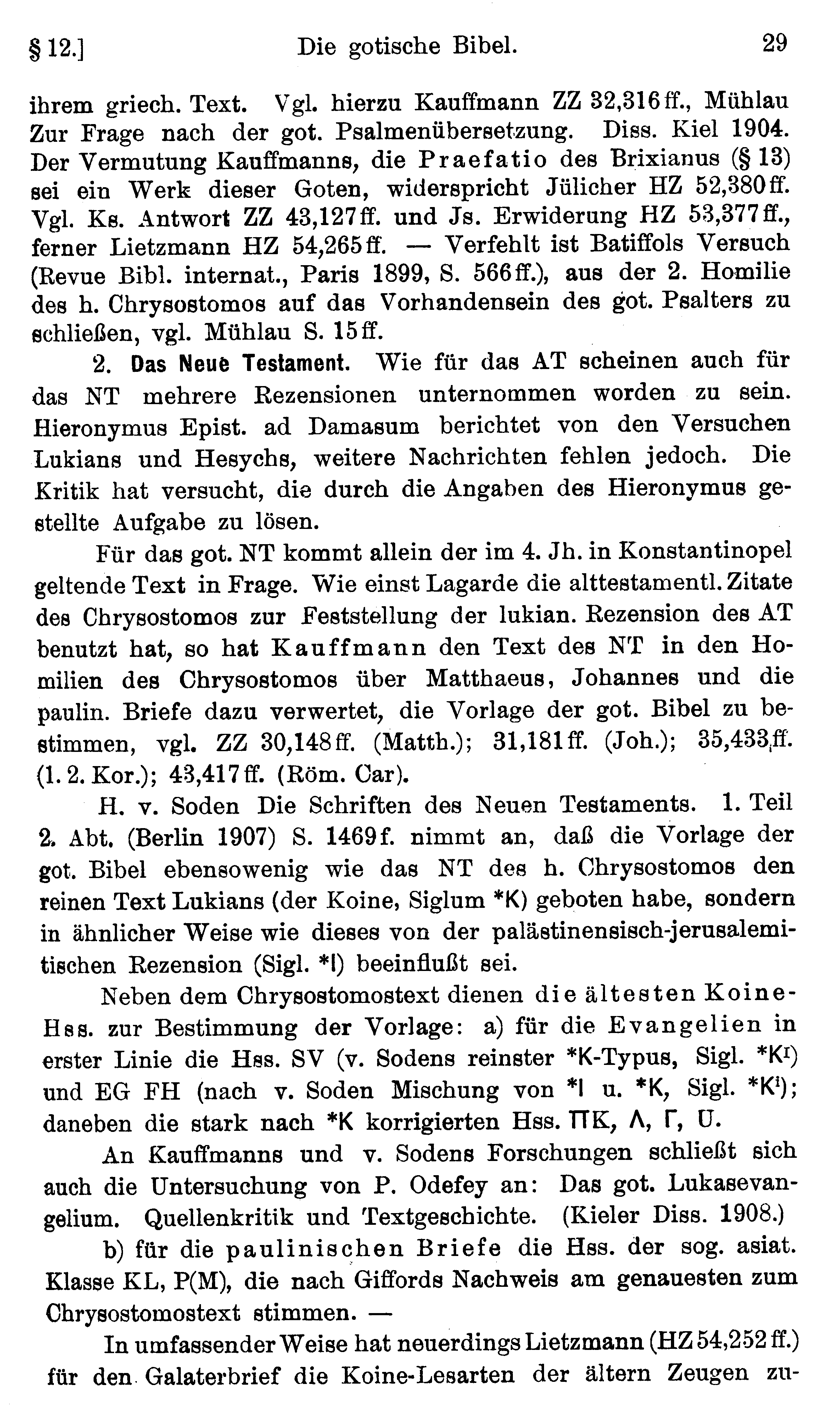 facsimile image (Streitberg 1920, p. 29)