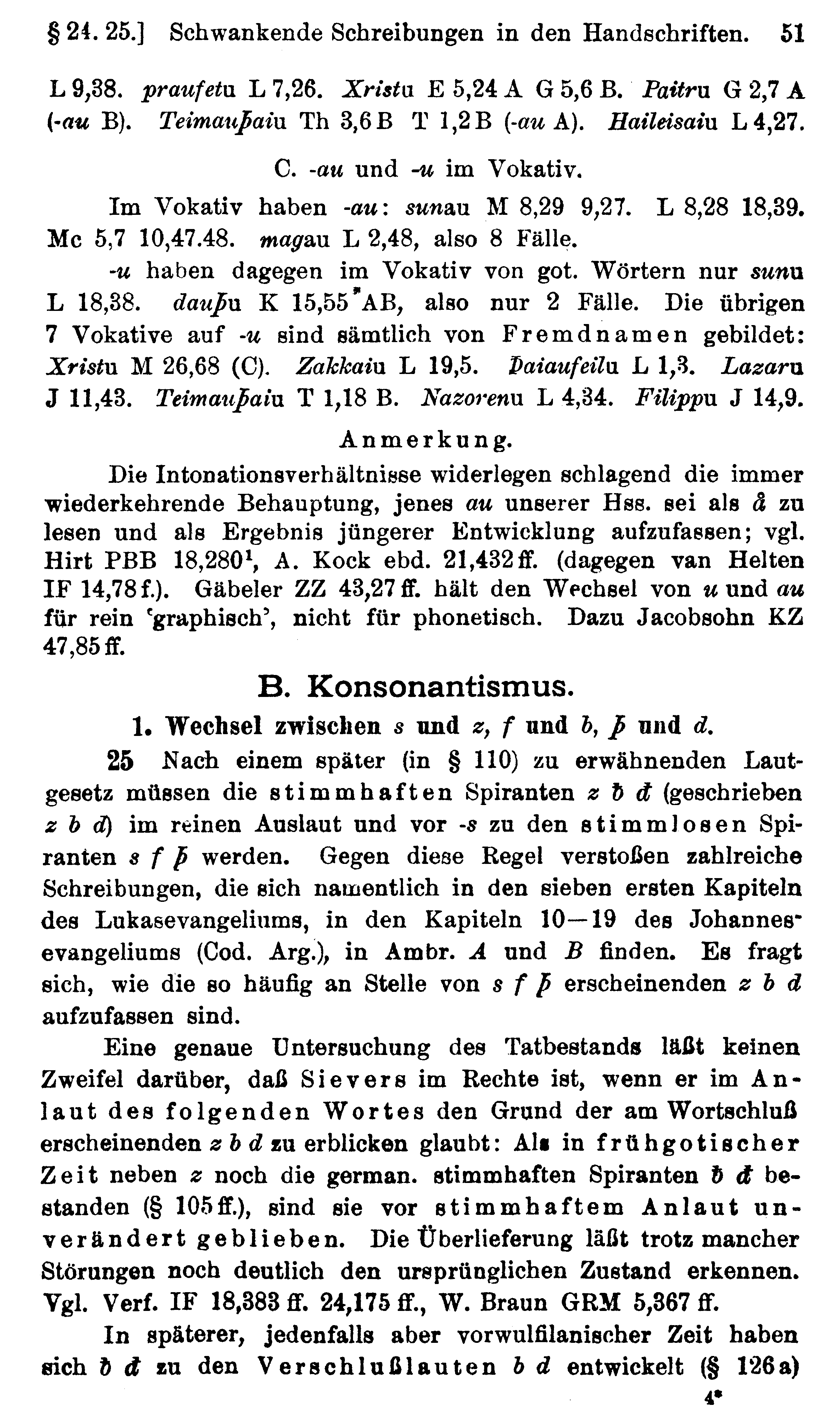 facsimile image (Streitberg 1920, p. 51)