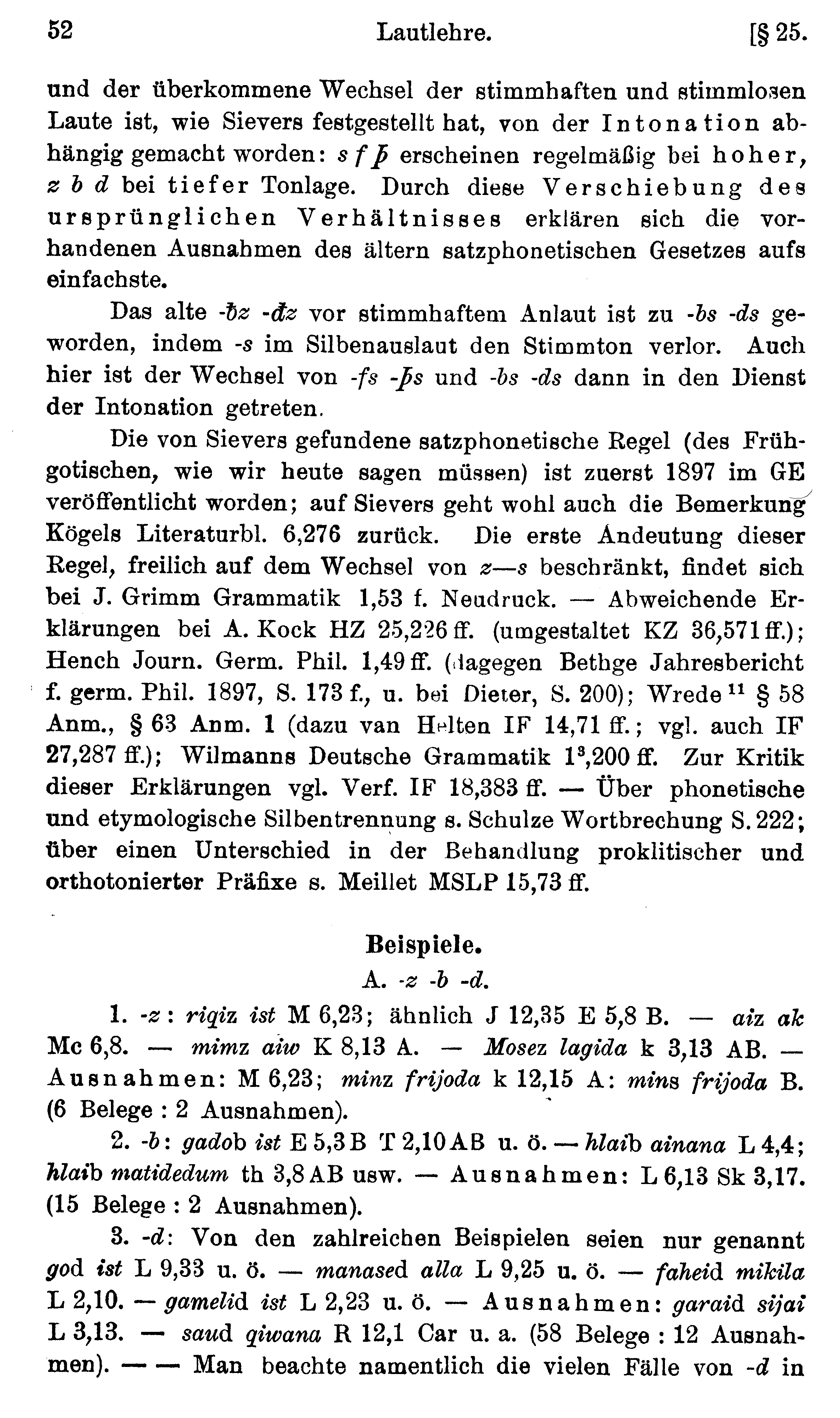 facsimile image (Streitberg 1920, p. 52)