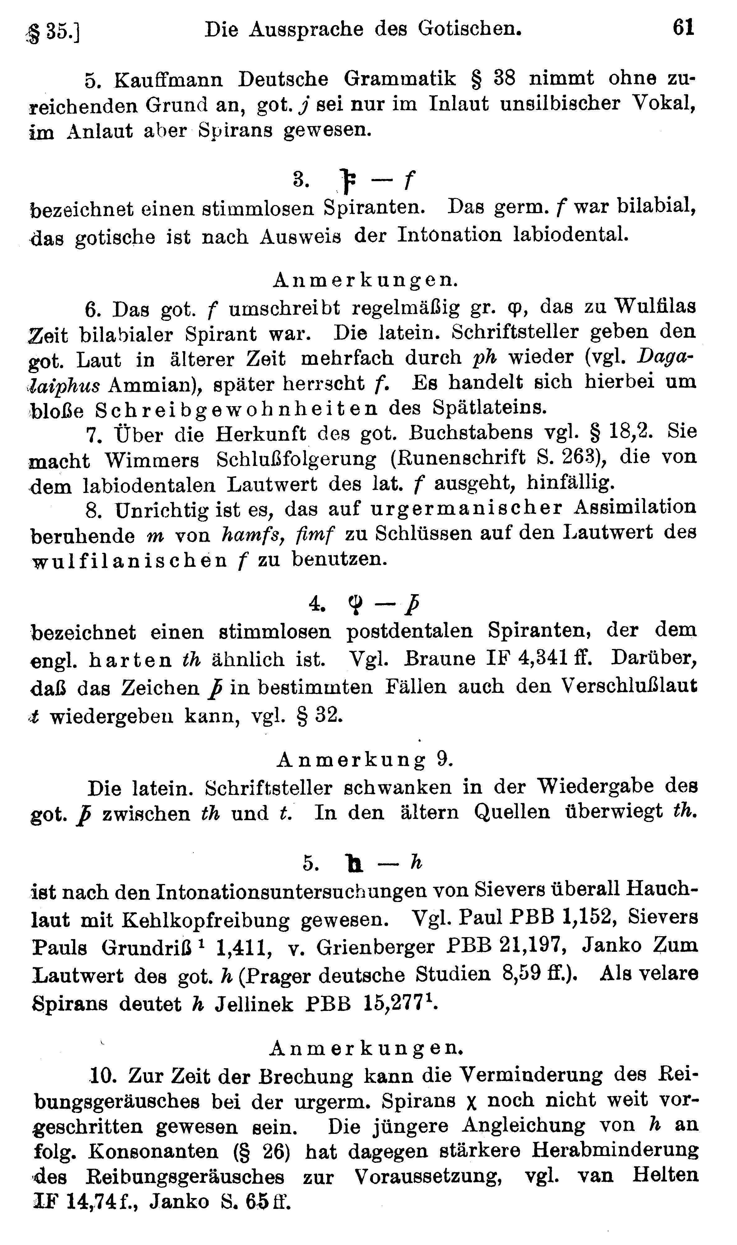 facsimile image (Streitberg 1920, p. 61)