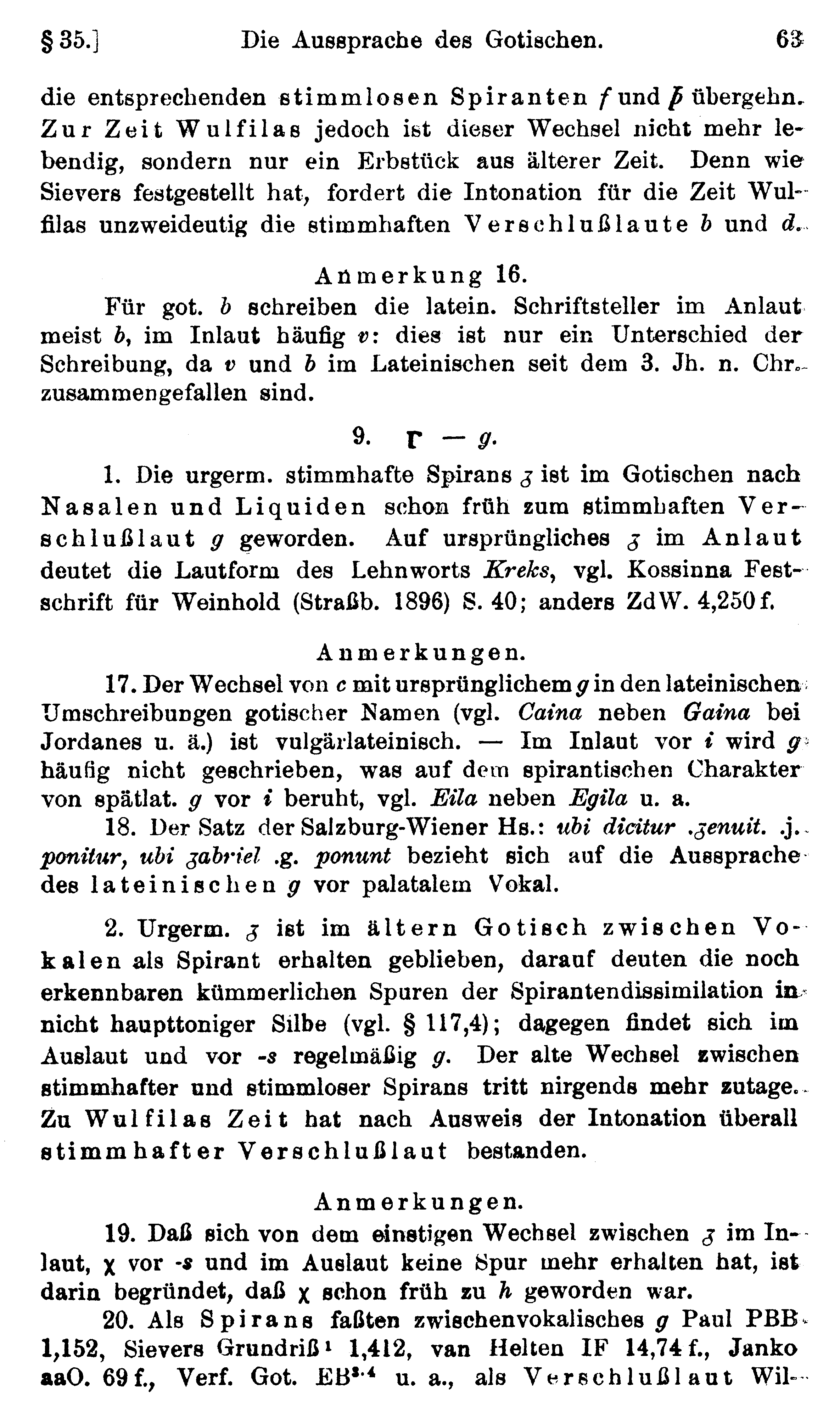 facsimile image (Streitberg 1920, p. 63)