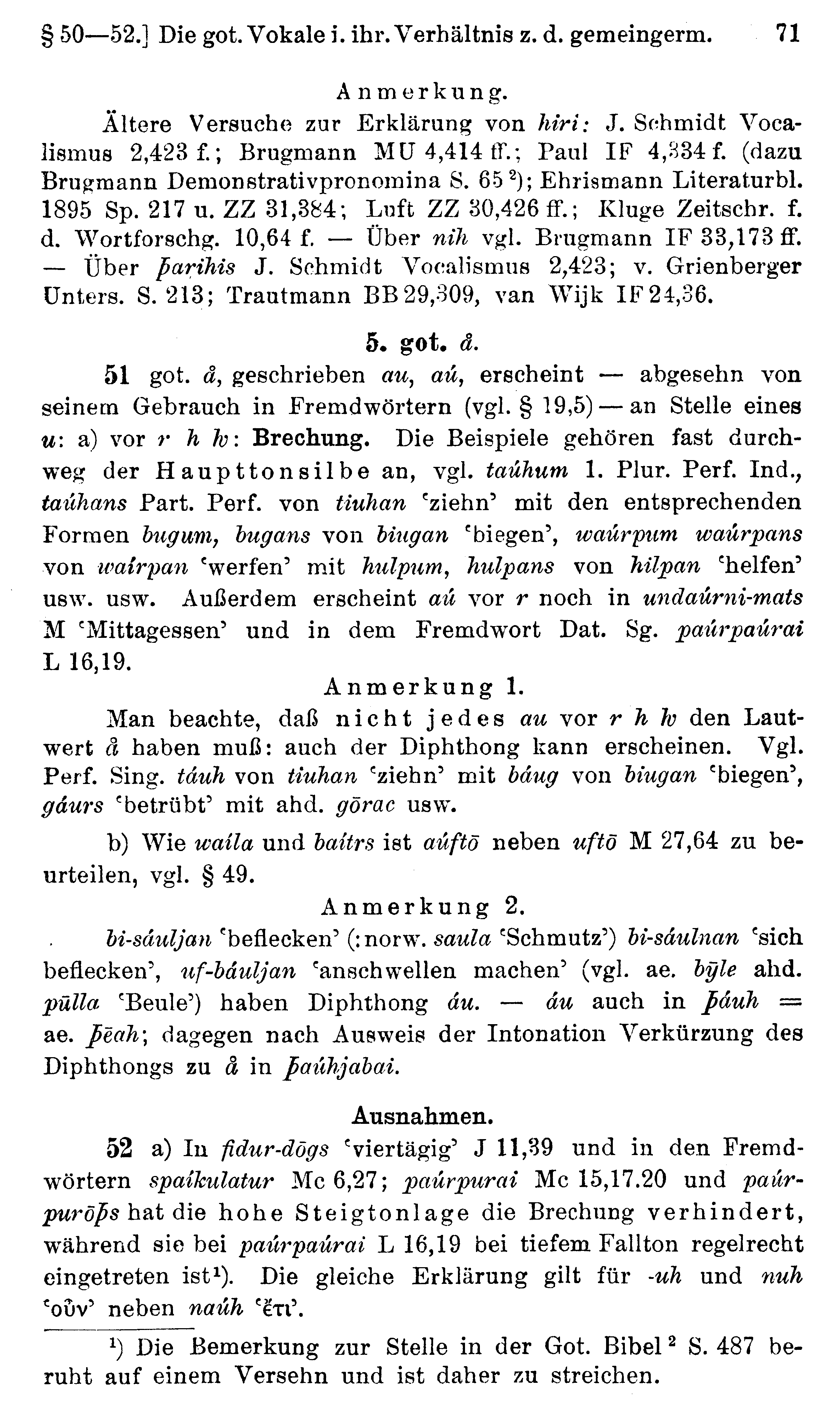 facsimile image (Streitberg 1920, p. 71)
