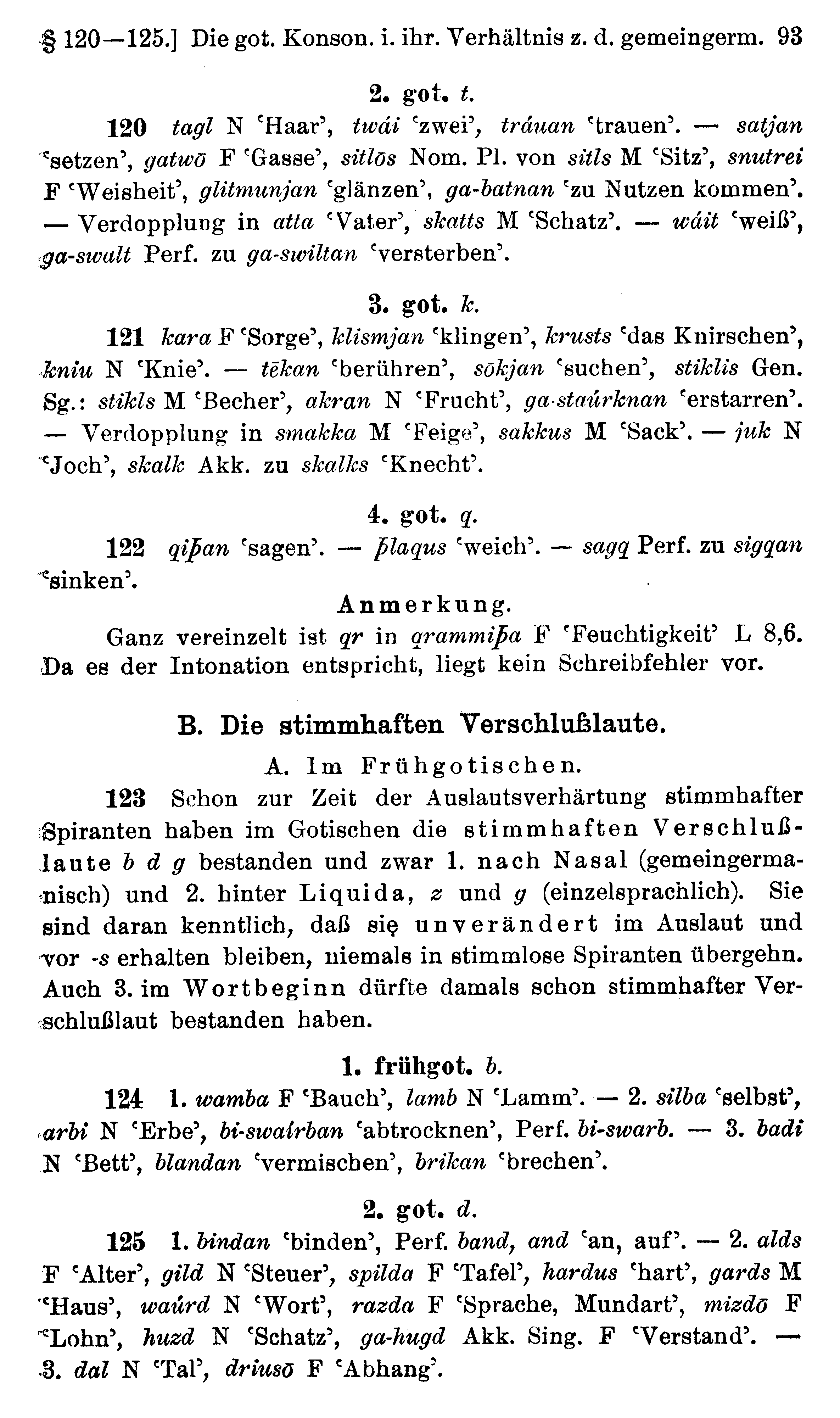 facsimile image (Streitberg 1920, p. 93)