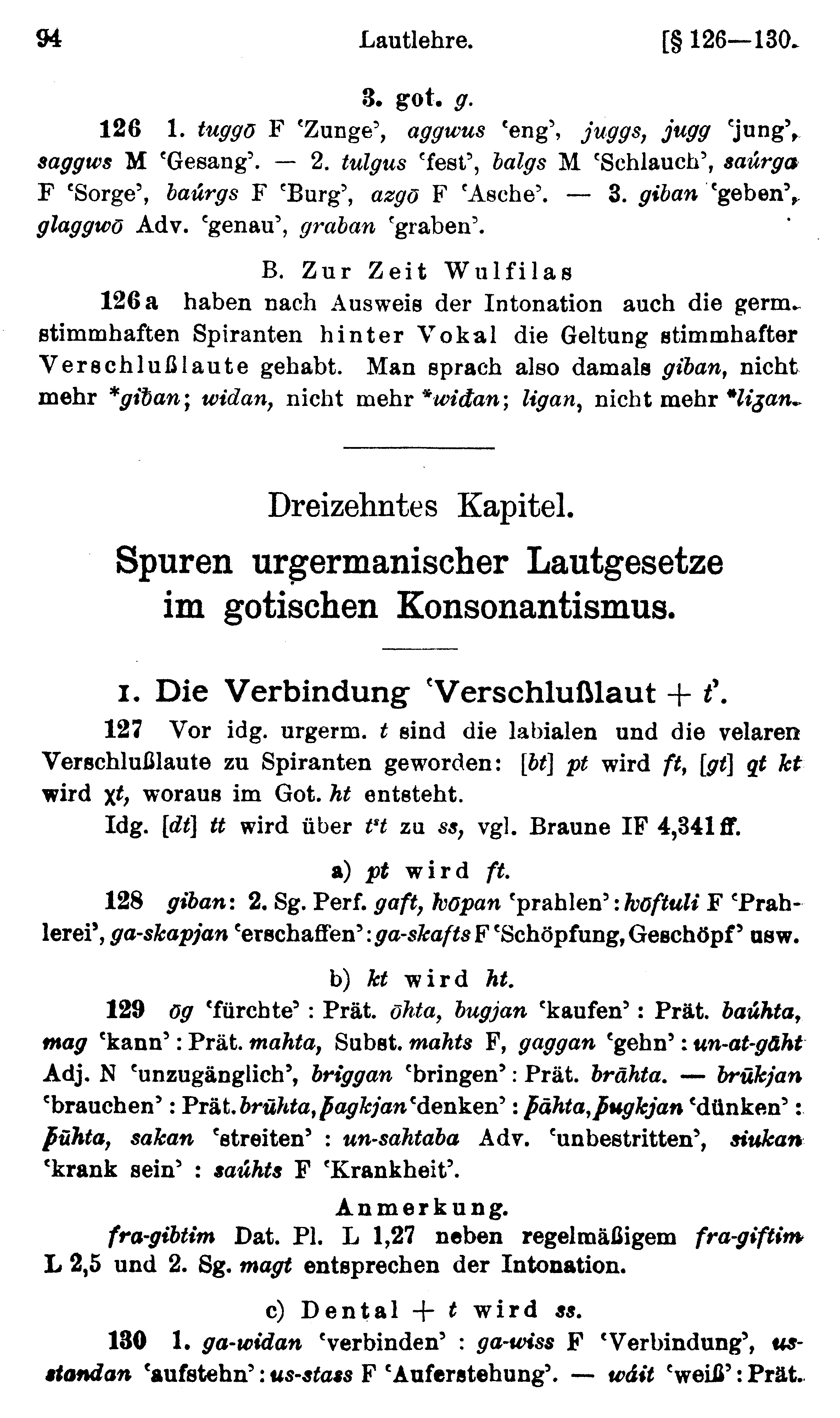 facsimile image (Streitberg 1920, p. 94)