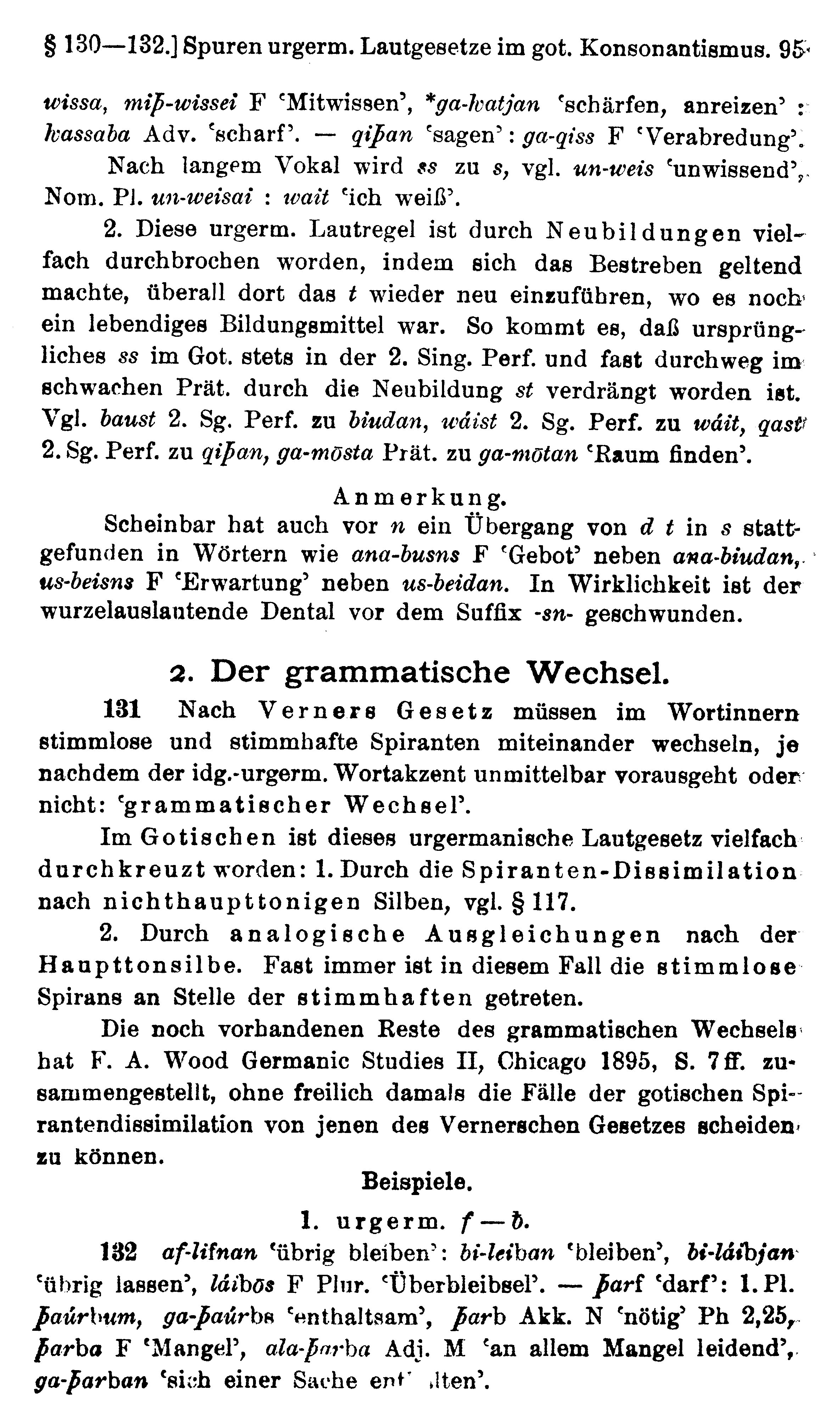 facsimile image (Streitberg 1920, p. 95)