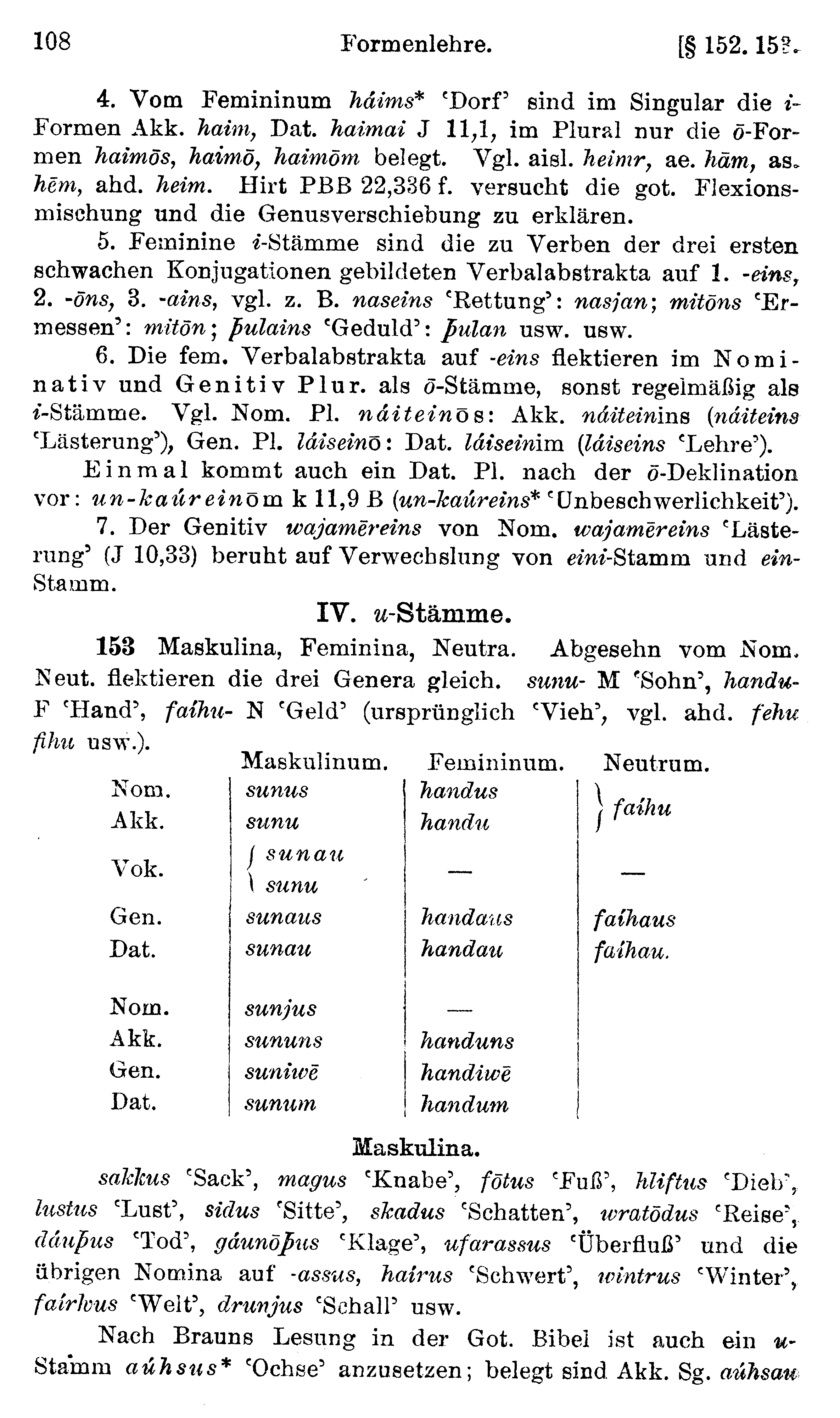 facsimile image (Streitberg 1920, p. 108)