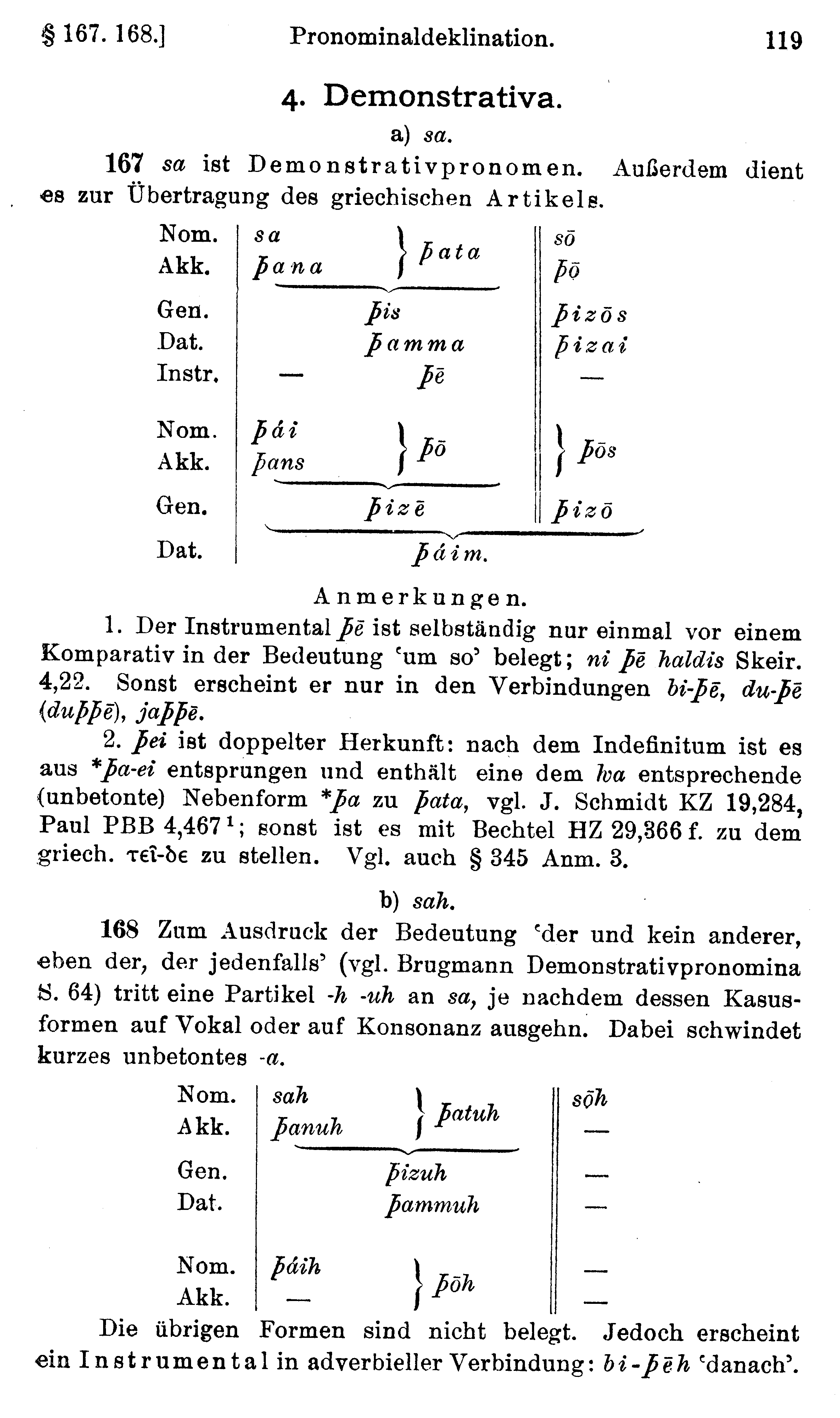 facsimile image (Streitberg 1920, p. 119)
