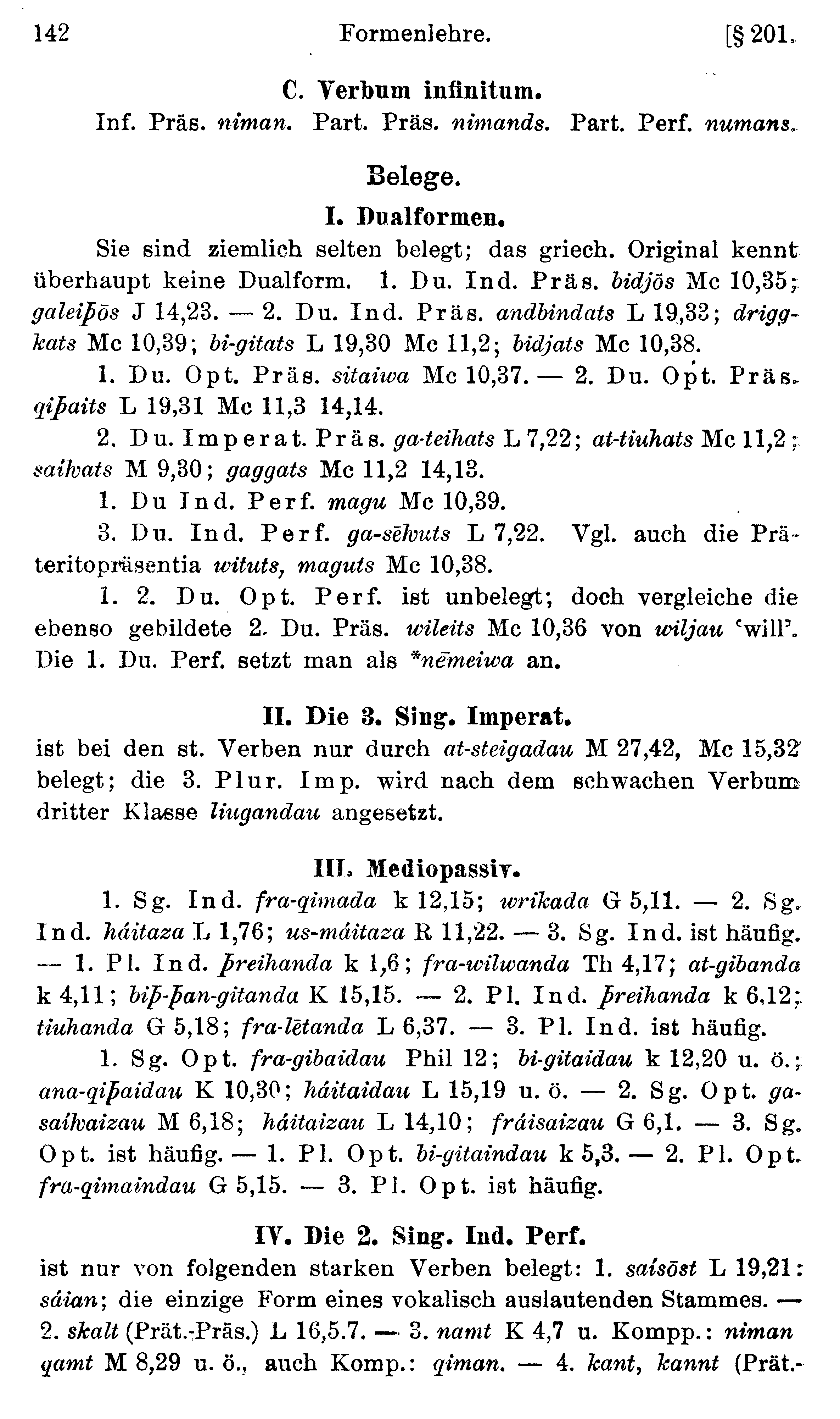 facsimile image (Streitberg 1920, p. 142)
