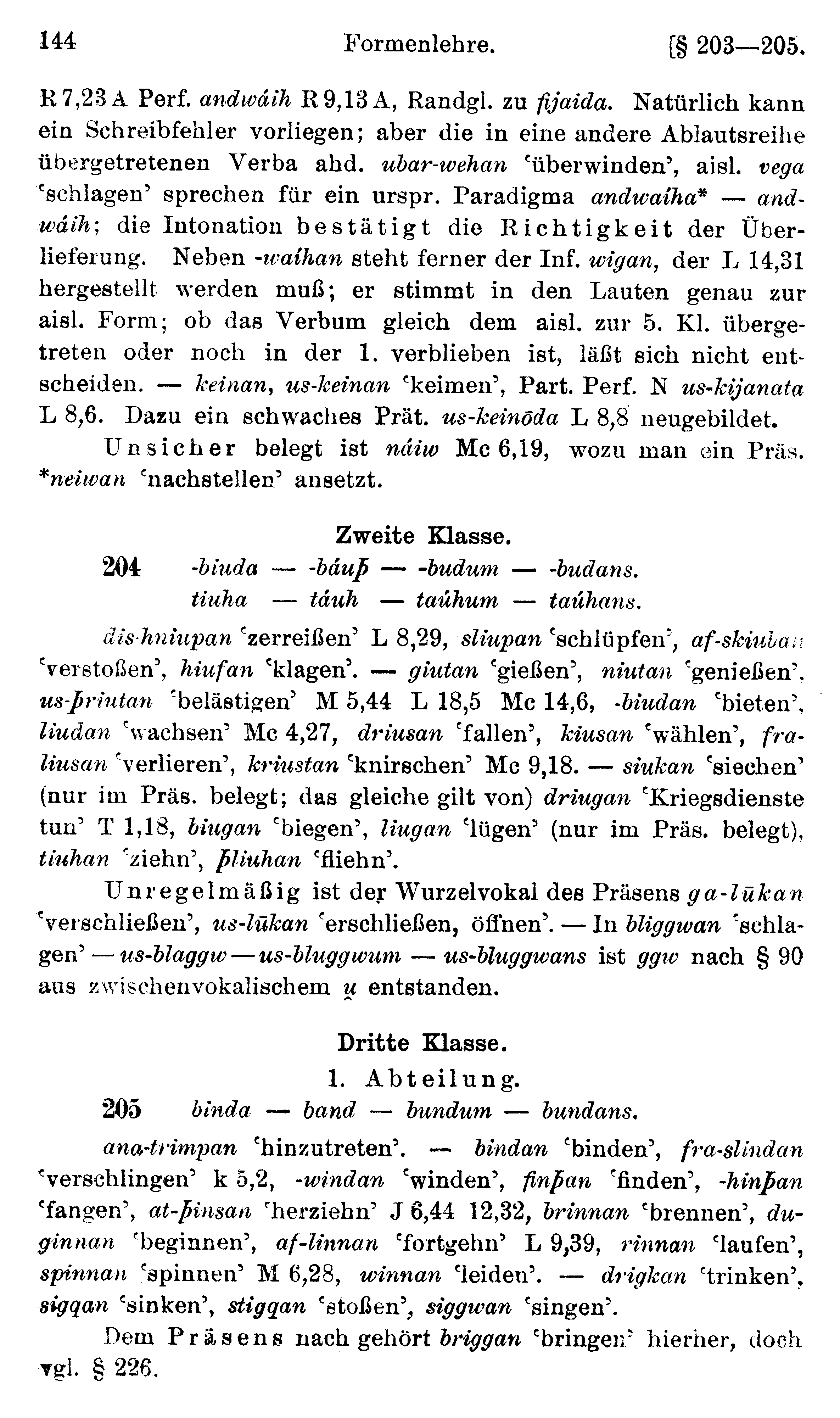 facsimile image (Streitberg 1920, p. 144)