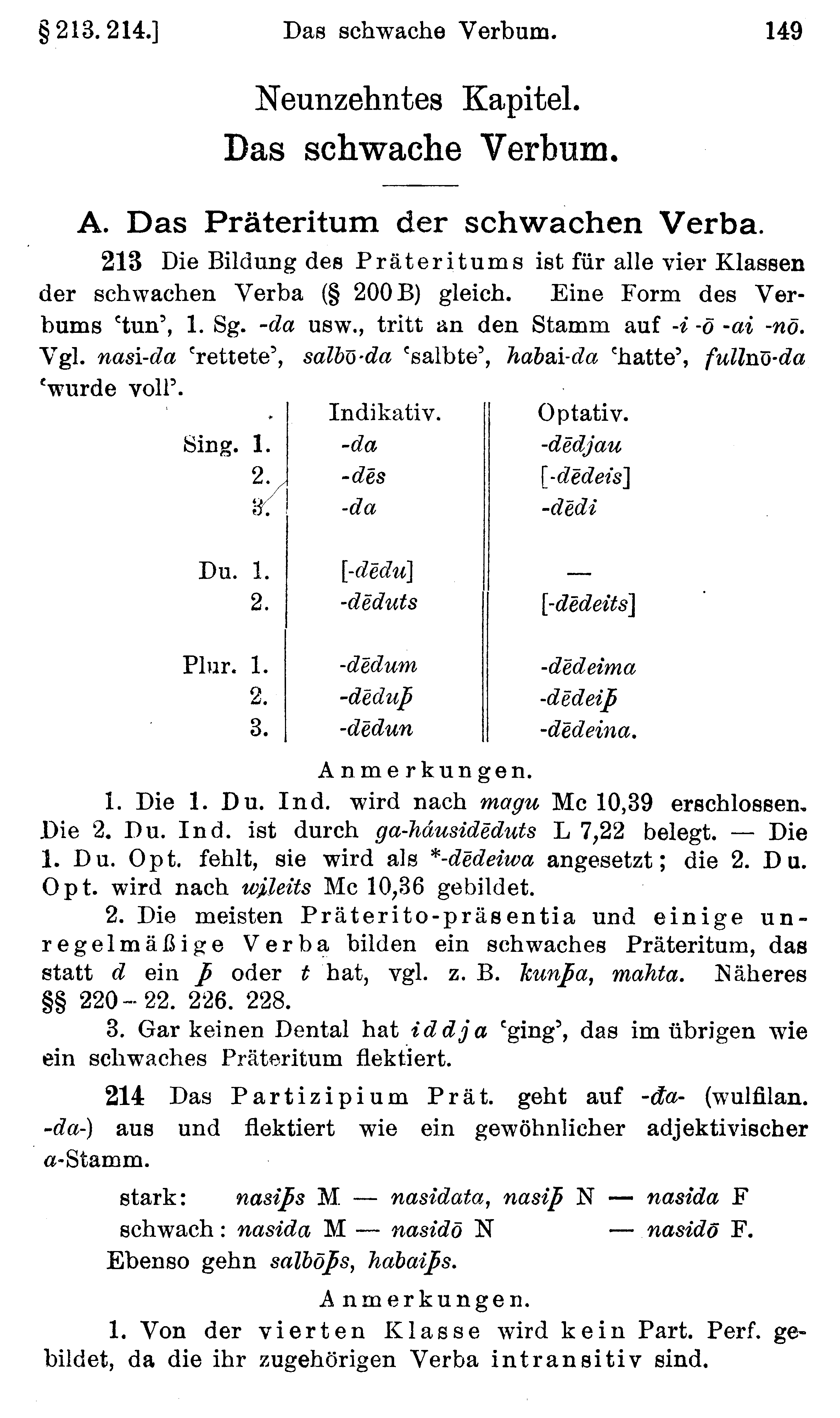 facsimile image (Streitberg 1920, p. 149)