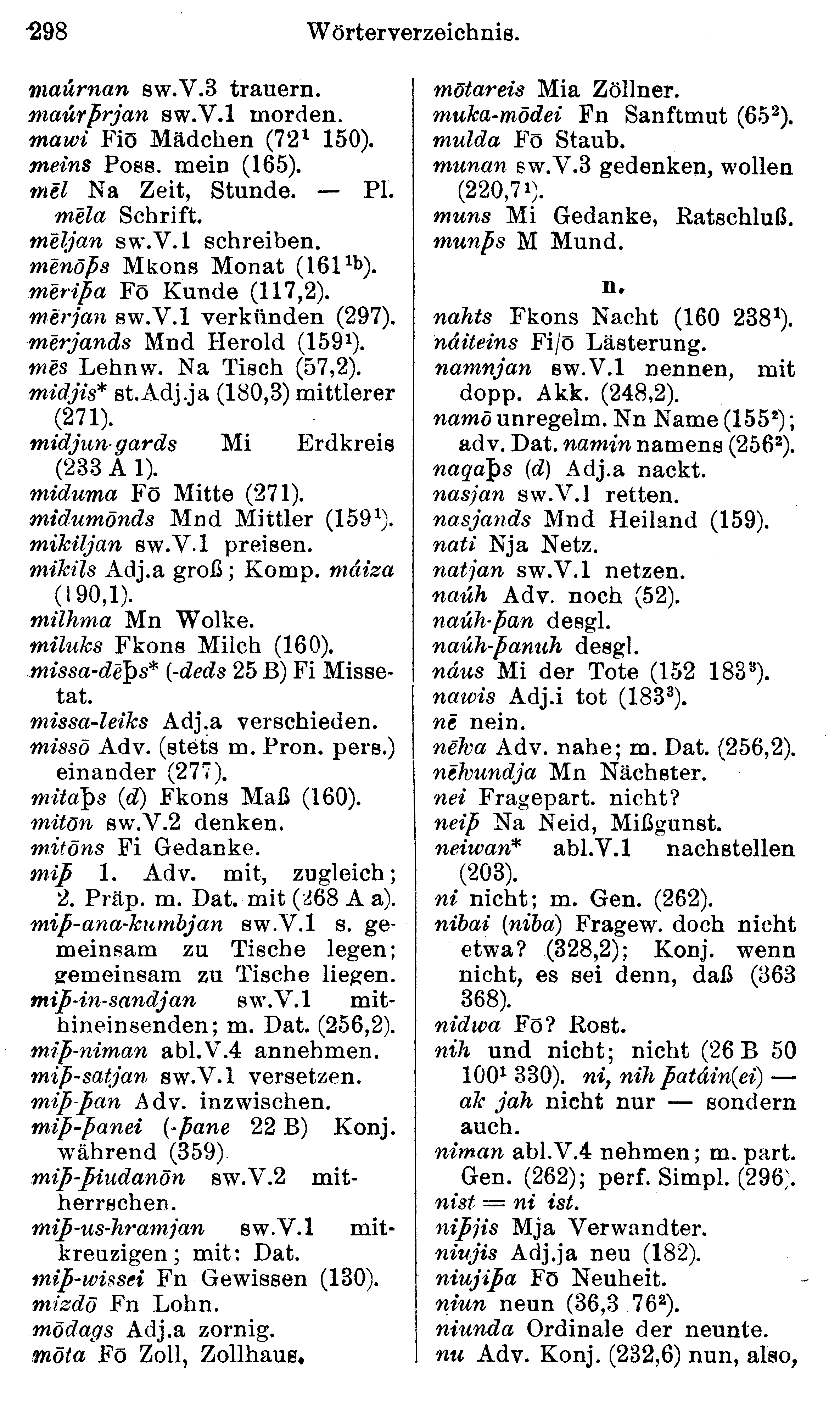 facsimile image (Streitberg 1920, p. 298)